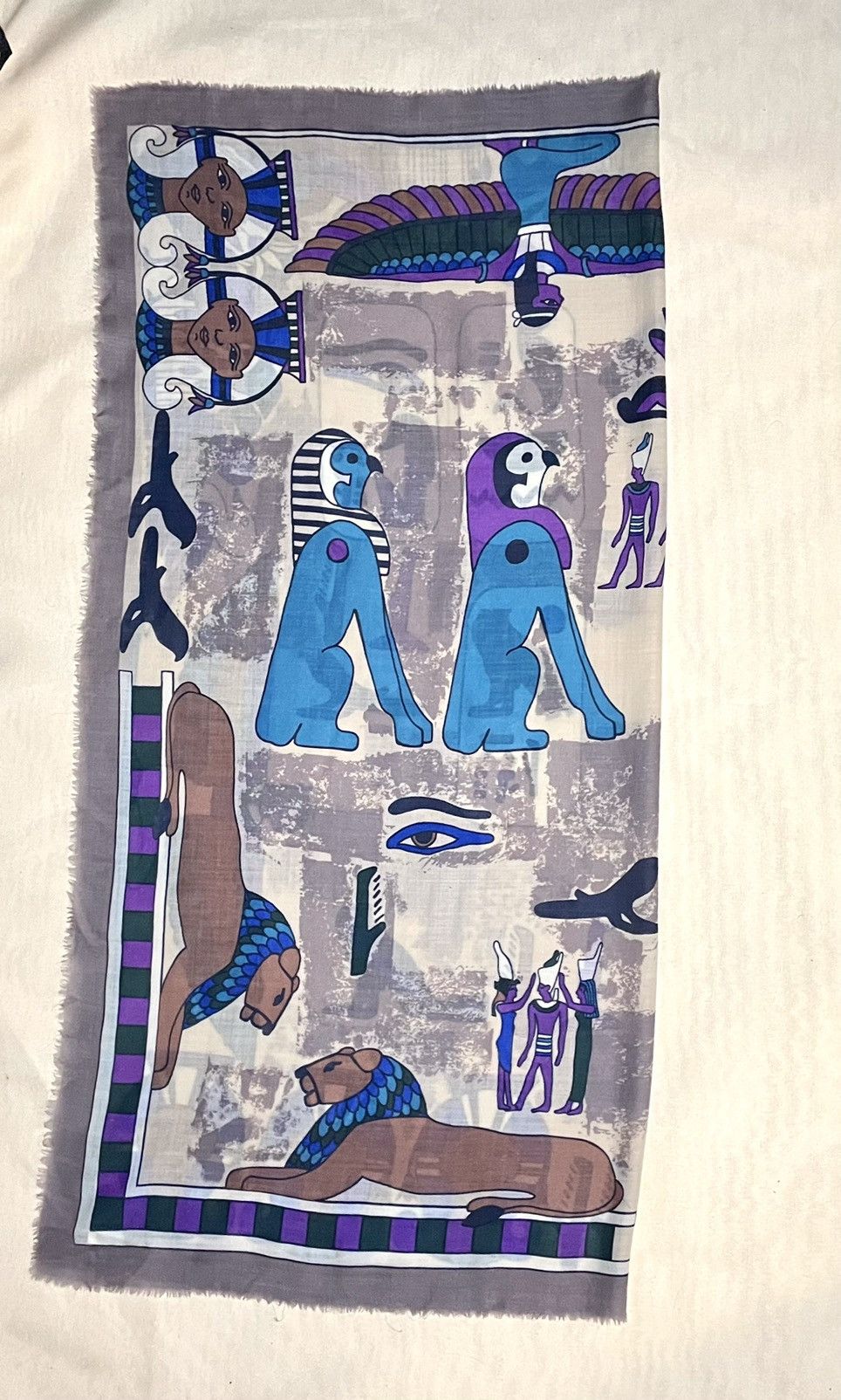 Other Patrick Stoffel Egypt style wool scarf shawl Size ONE SIZE - 9 Thumbnail