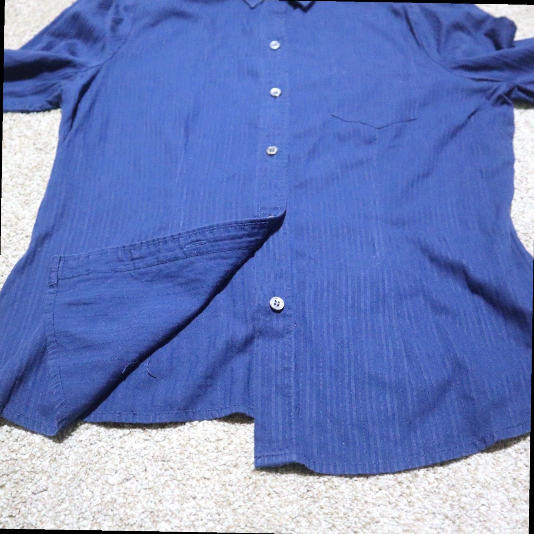 Vintage The Limited Women's Blue Long Sleeve Button-Down Shirt Size L Large Cotton Size L / US 10 / IT 46 - 4 Thumbnail