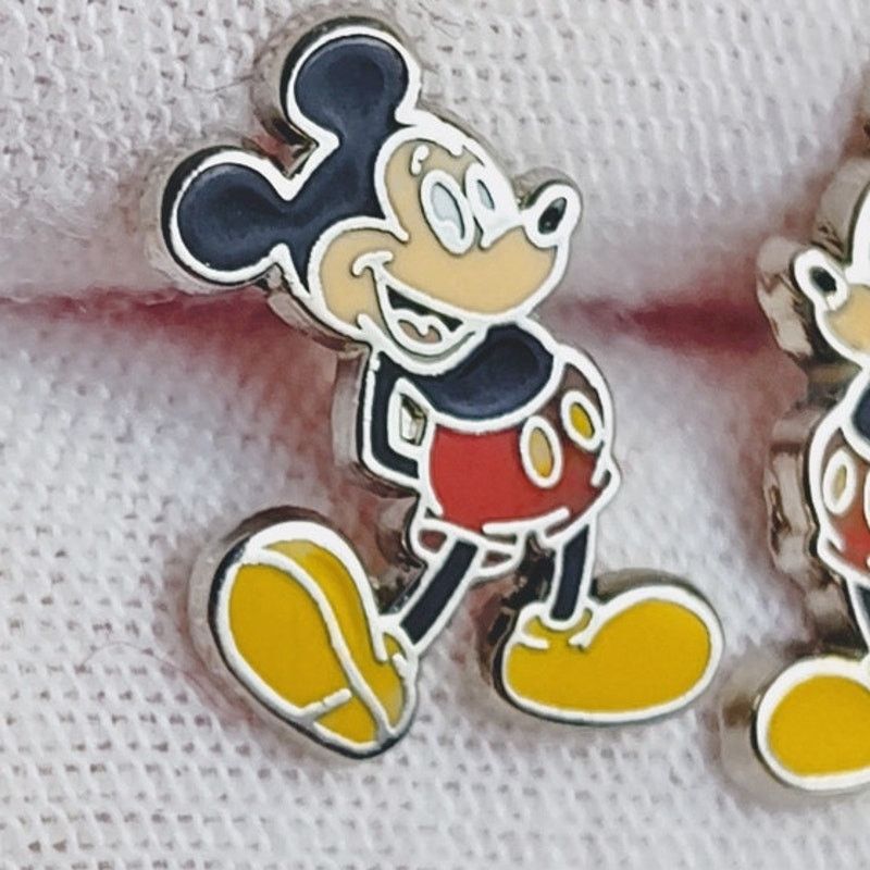 Disney Disney Mickey Mouse Enamel Stud Earrings Fun Cute Size ONE SIZE - 2 Thumbnail
