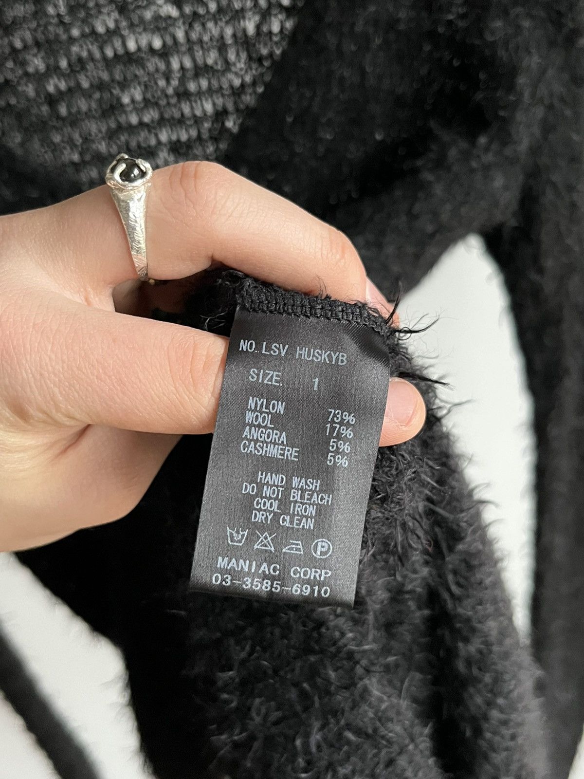 Le Grande Bleu (L.G.B.) Rare L.G.B. Le Grande Bleu Husky fuzzy knit long sweater Size US M / EU 48-50 / 2 - 8 Thumbnail