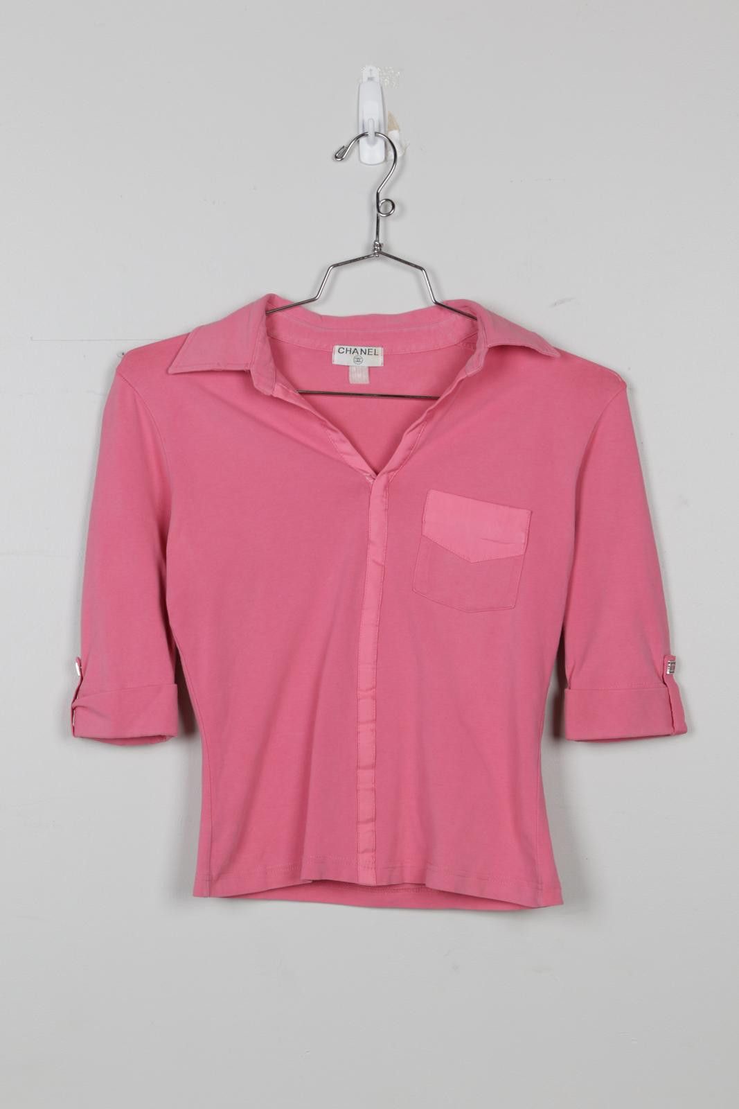 Chanel 00's Chanel V-Neck Pullover T-Shirt Size S / US 4 / IT 40 - 1 Thumbnail