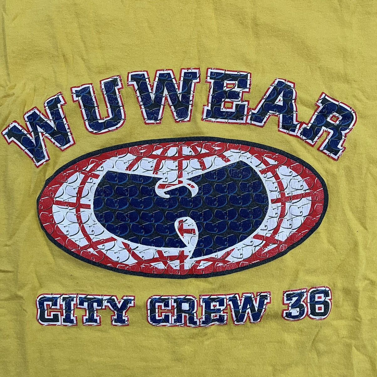 Wu-Tang Clan 🔴Wu-Wear Yellow Shirt Size Large Wu-Tang Vintage 90’s Rare Size US L / EU 52-54 / 3 - 3 Thumbnail