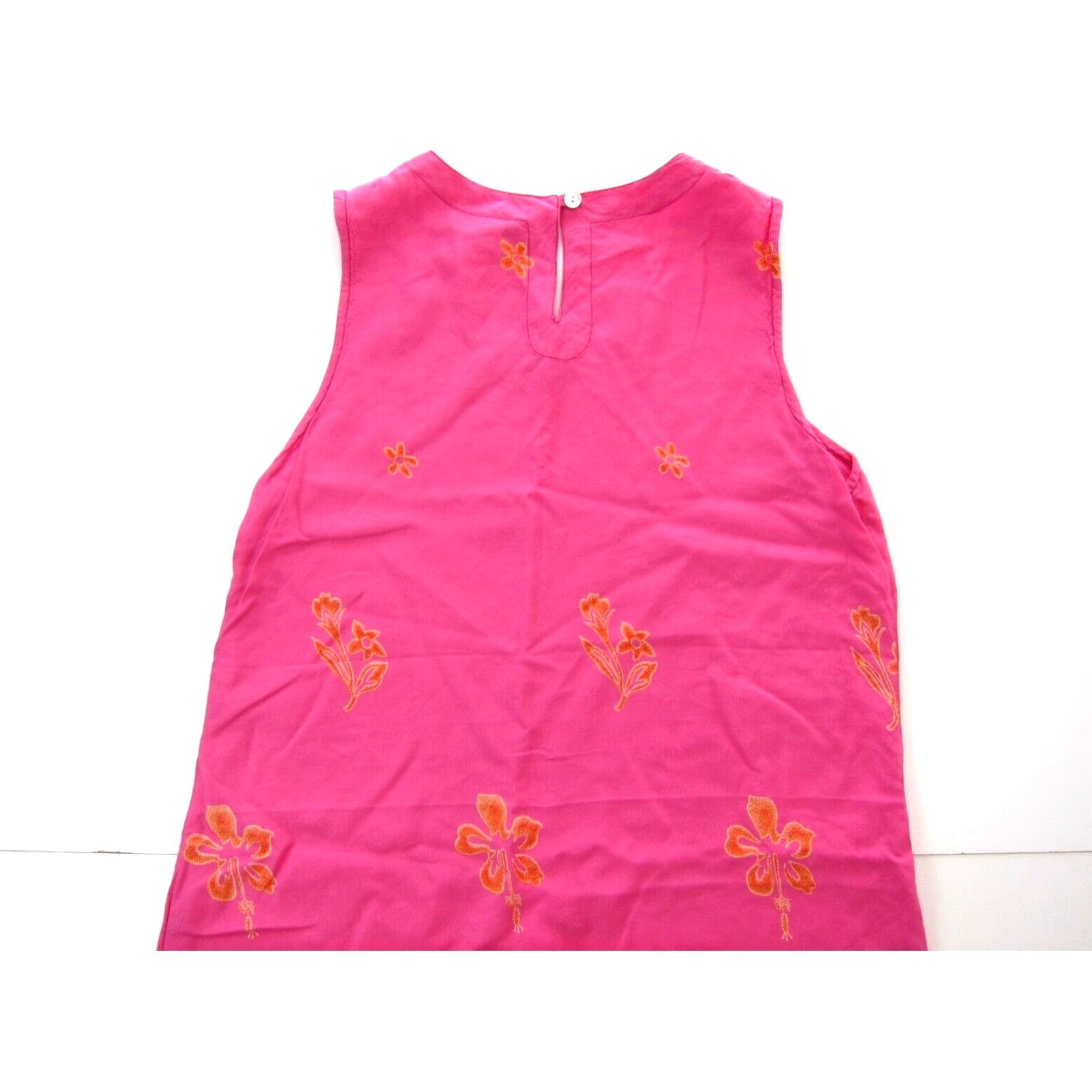 Vintage VINTAGE Hi Lites Pink Yellow Floral Hawaiian Beaded Rayon Midi Tank Sun Dress L Size L / US 10 / IT 46 - 5 Thumbnail