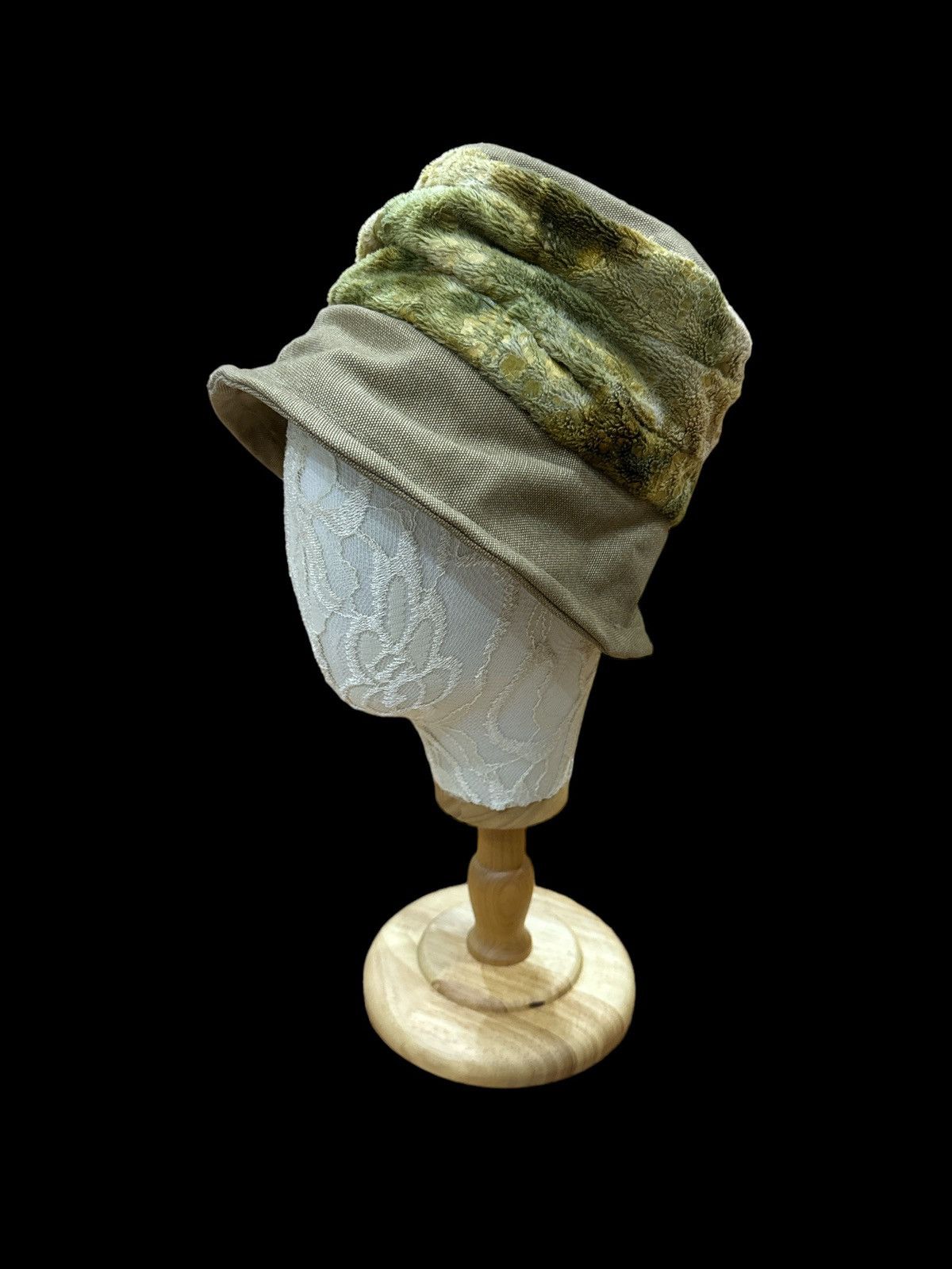 Japanese Brand × Vintage VINTAGE KURIHARA DENIM DAUX FUR BUCKET HAT DISTRESSED Size ONE SIZE - 2 Thumbnail