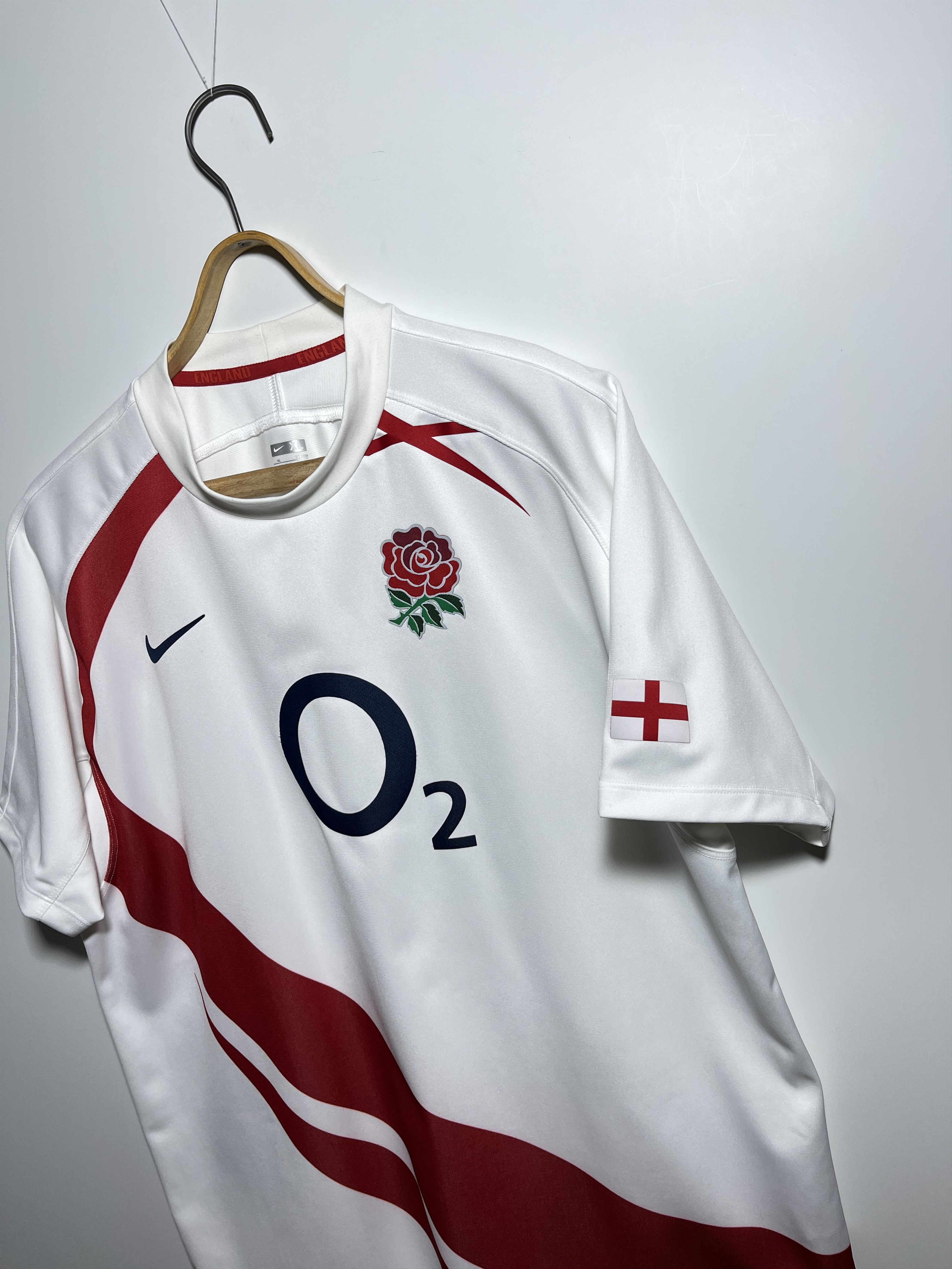 Nike × Vintage Nike England National Rugby Union Team 2007-2009 Jersey Size US XL / EU 56 / 4 - 4 Thumbnail