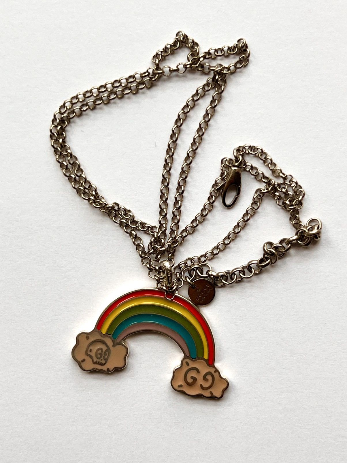 Gucci Gucci Ghost Rainbow Pendant Necklace skull jewelry silver Size ONE SIZE - 5 Thumbnail