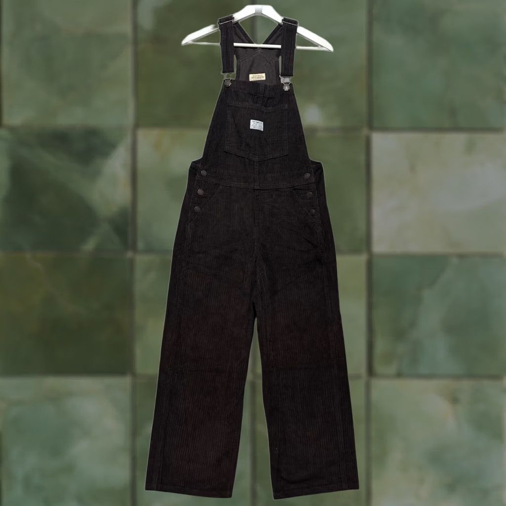 Levi's Levi's Premium Baggy Corduroy Women's Overalls XS Brown Red Tab Irregular Overall One-Piece Wide-Leg Category: Overalls Size 26" / US 2 / IT 38 - 1 Thumbnail