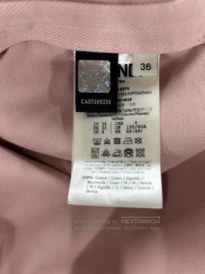Fendi Fendi Cherry blossom pink cotton short-sleeve top Size XS / US 0-2 / IT 36-38 - 7 Thumbnail