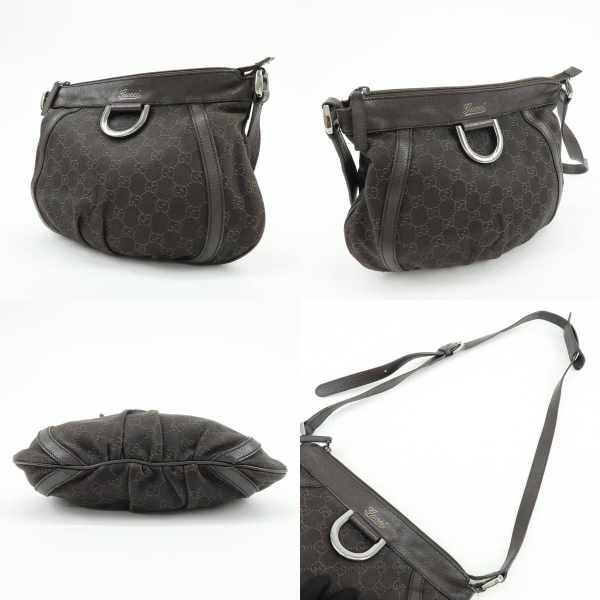 Gucci Gucci Abbey GG Canvas Shoulder Bag Brown Size ONE SIZE - 3 Thumbnail