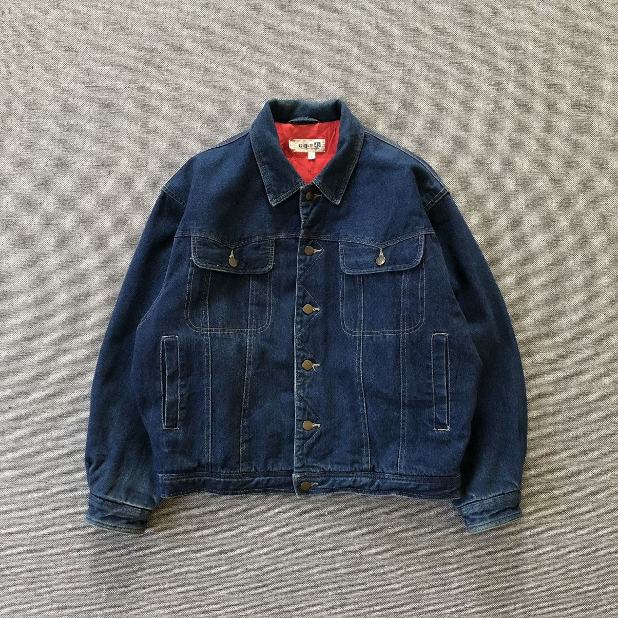 Vintage Pitch 45 Rugged Wear Buckle Back Denim Jacket Size US M / EU 48-50 / 2 - 1 Thumbnail