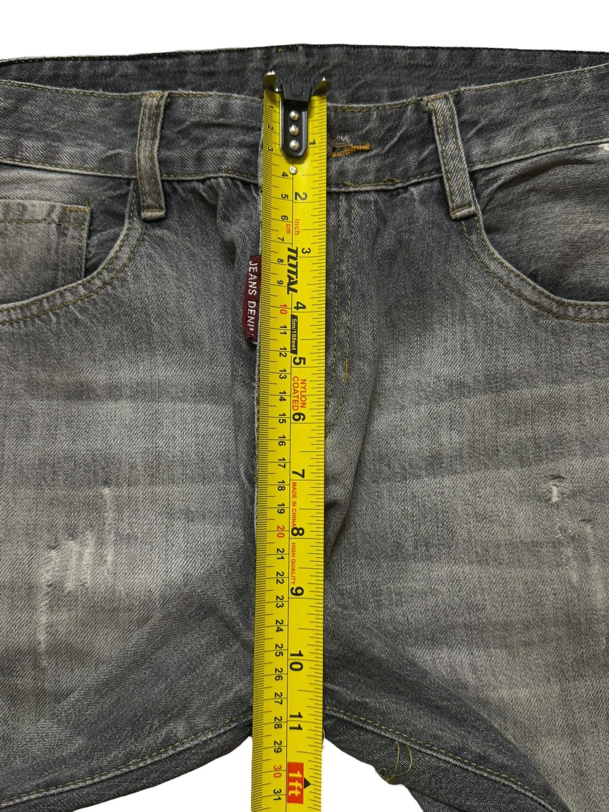 JNCO Vintage Y2K Japanese Brand Grey Faded Wash Distress Loose Size US 30 / EU 46 - 11 Thumbnail