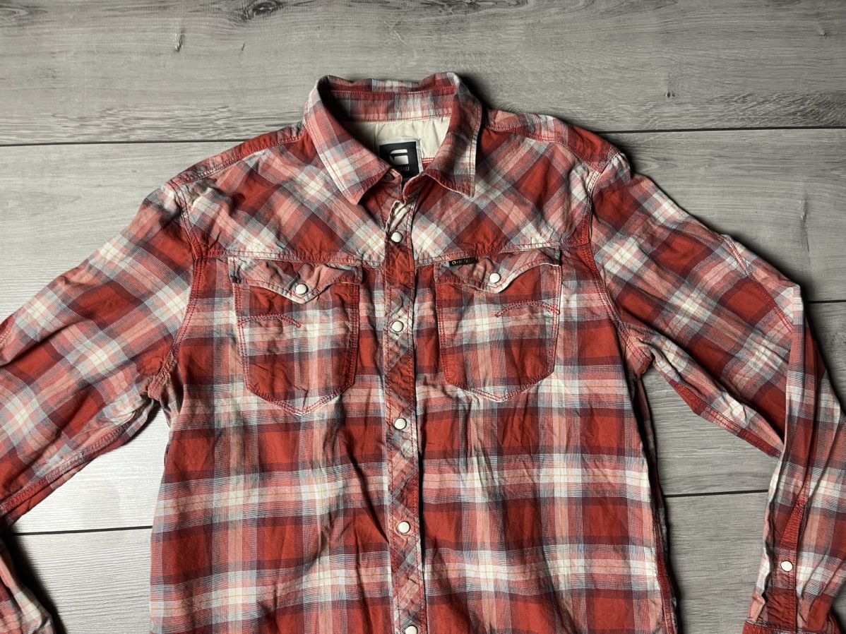 G-Star G star raw shirt buckle nova check size XLarge Size US XL / EU 56 / 4 - 3 Thumbnail