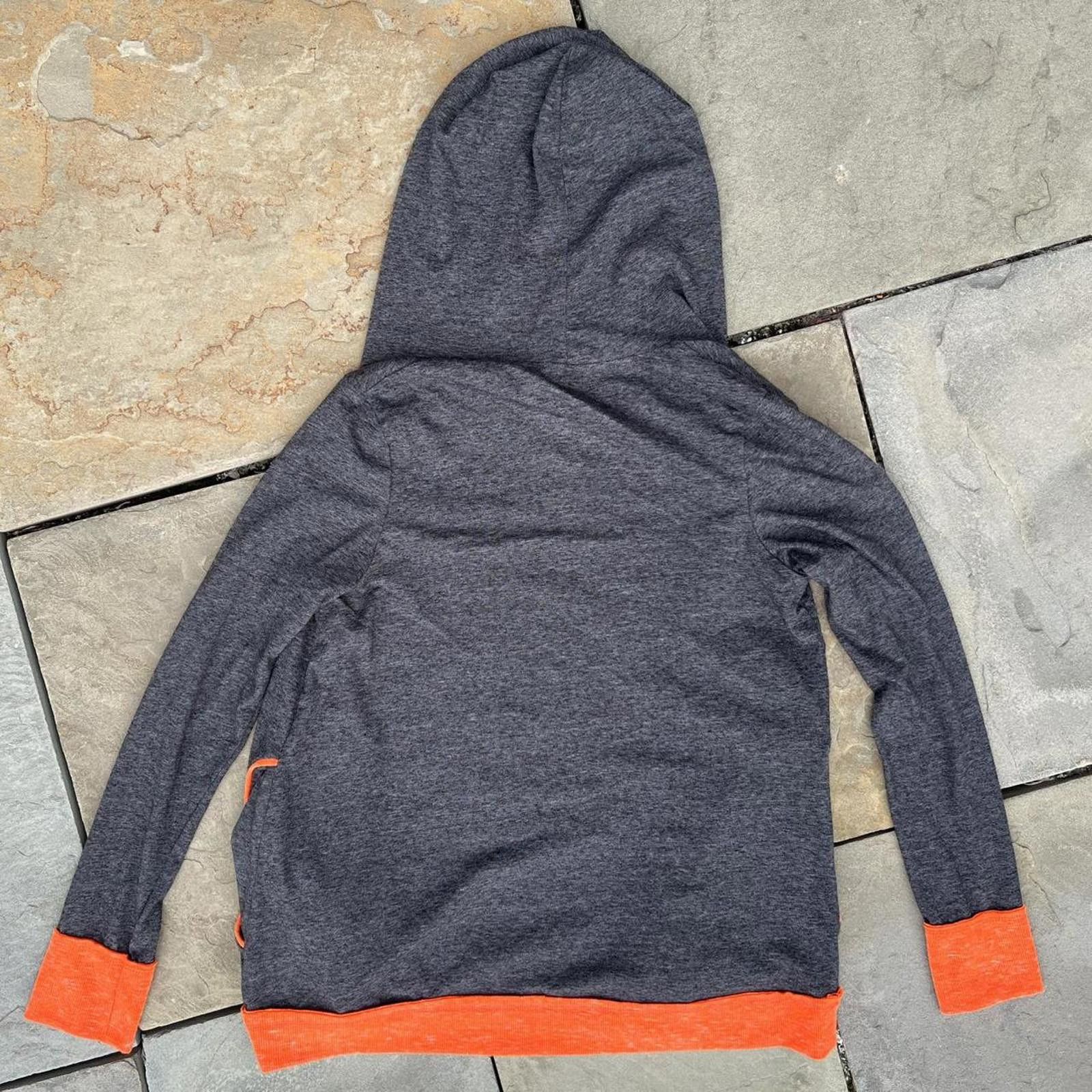 Colosseum Athletics University of Miami Grey Heather + Orange Open Hoodie Size M / US 6-8 / IT 42-44 - 4 Thumbnail