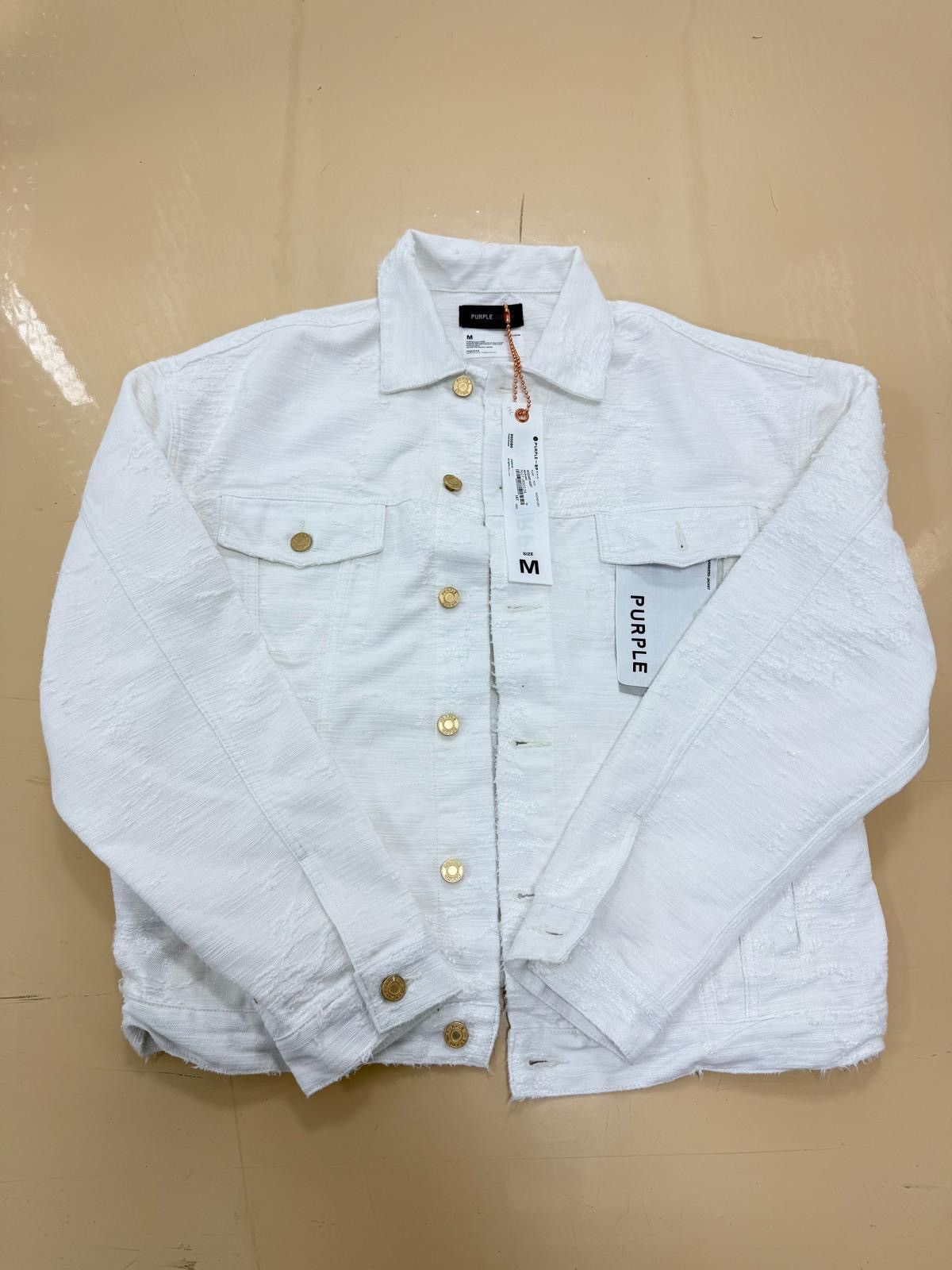 Purple Brand Purple Brand White Jacquard Jacket Size US M / EU 48-50 / 2 - 1 Thumbnail