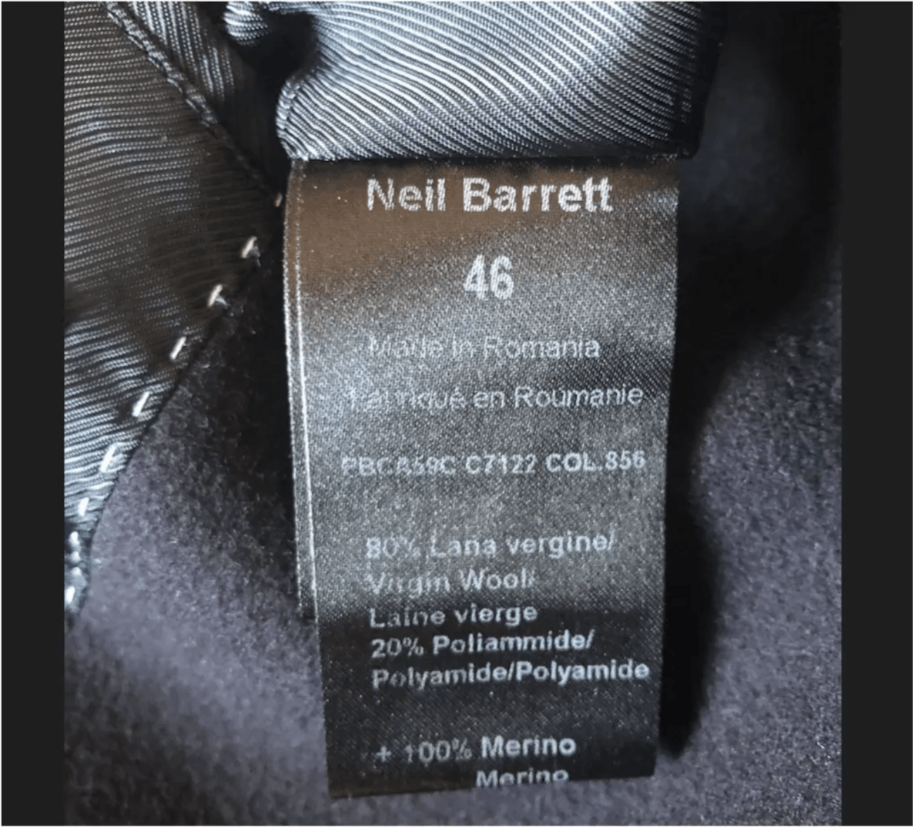 Neil Barrett LAST DROP $1985 Neil Barrett Wool Peacoat Shearling Collar Size US S / EU 44-46 / 1 - 8 Thumbnail