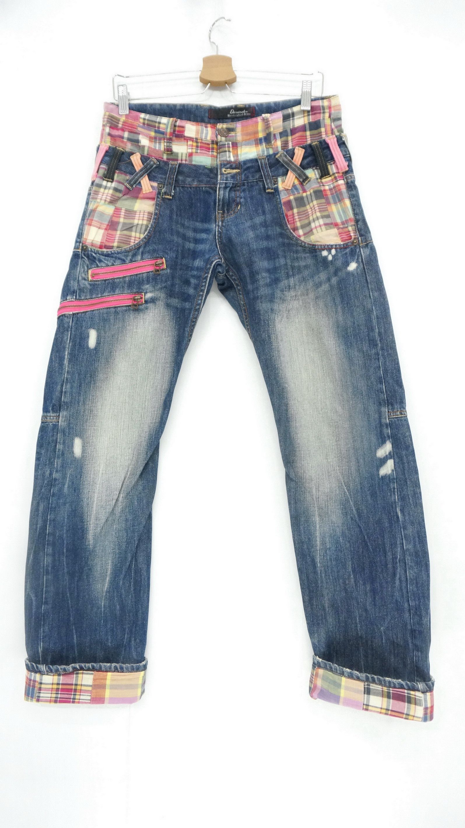 Japanese Brand 🔥Vintage Dominate Handcrafted Doublewaist Jeans Size US 30 / EU 46 - 1 Thumbnail