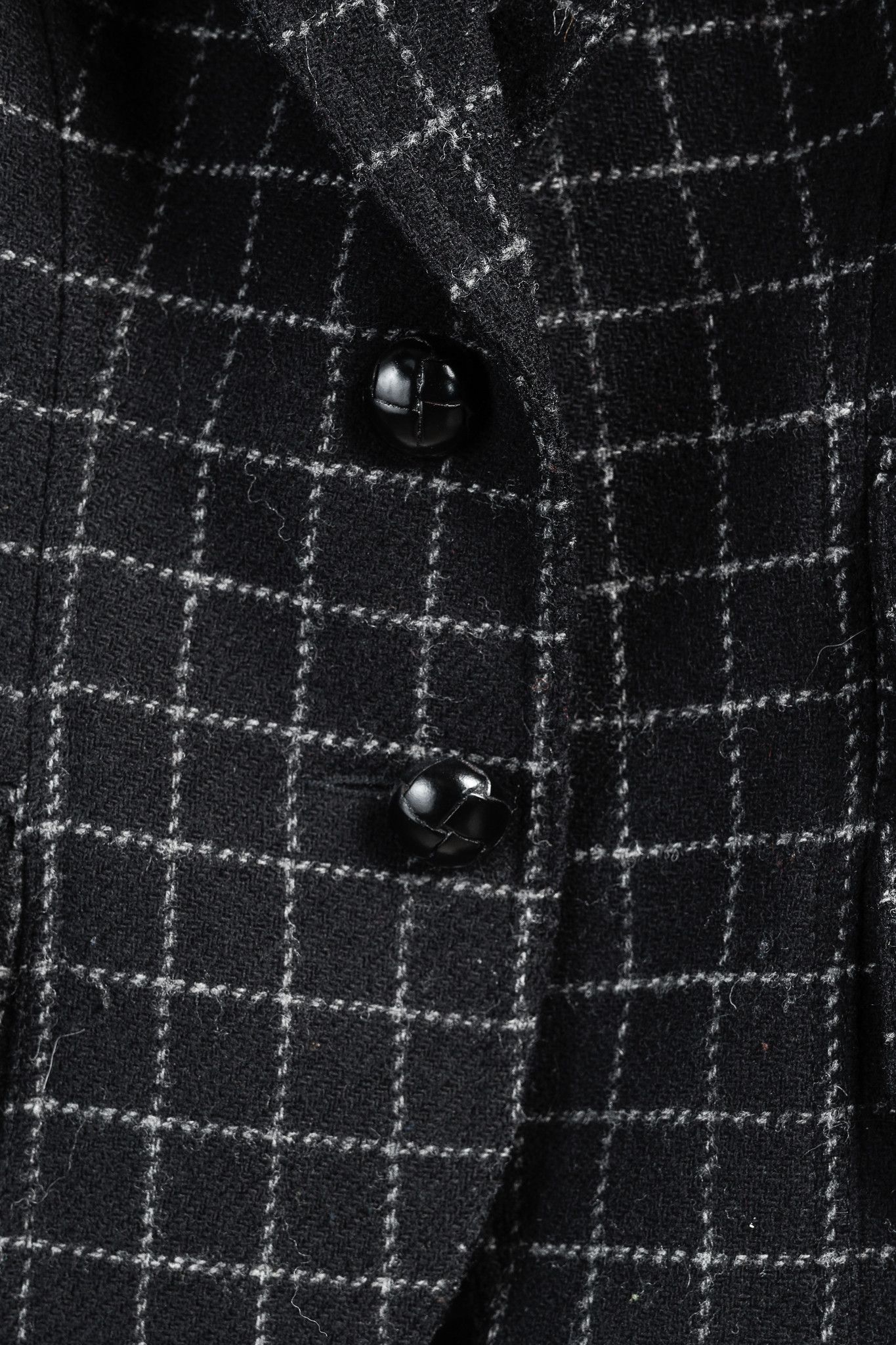 SMYTHE Smythe Black Wool Hunting Jacket in Charcoal Window Pane Size XS / US 0-2 / IT 36-38 - 8 Thumbnail