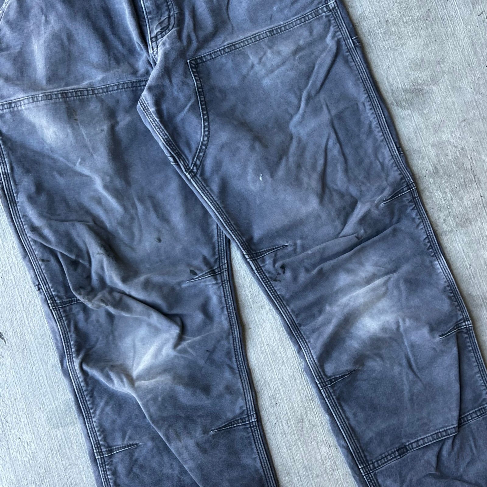 Carhartt × Vintage Carhartt gray relaxed fit double knee work carpenter pants Size US 32 / EU 48 - 4 Thumbnail