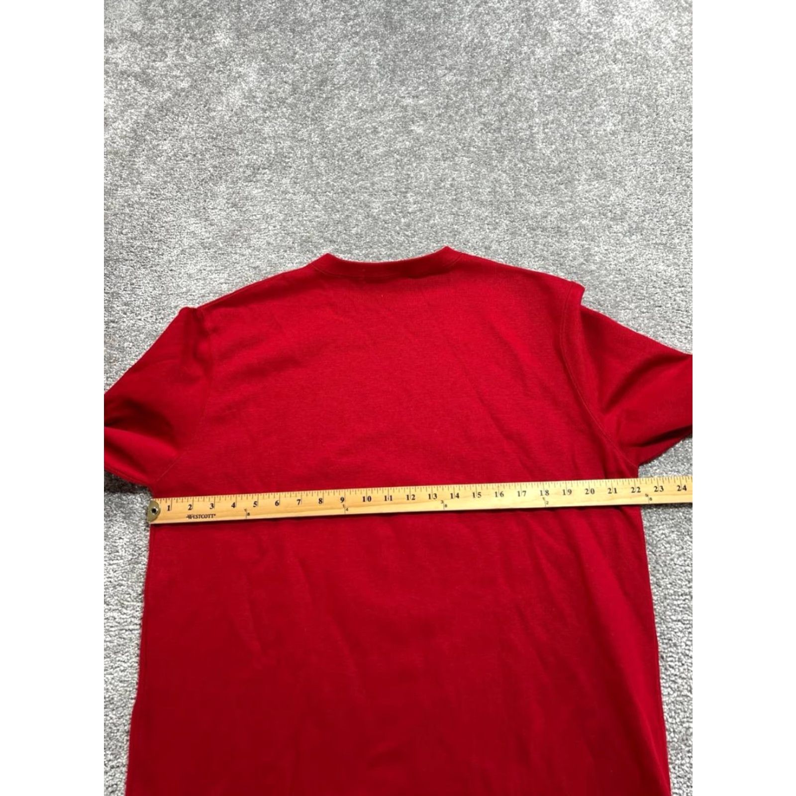 Polo Ralph Lauren Polo Ralph Lauren Shirt Mens Medium Red Cotton Streetwear Side Slit Crew Neck Size US M / EU 48-50 / 2 - 5 Thumbnail