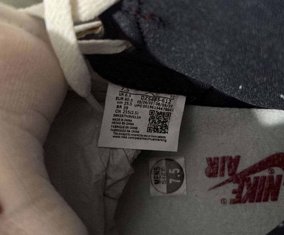 Jordan Brand Nike Air Jordan 1 Retro High OG All Lost and Found Size US 7.5 / EU 40-41 - 5 Thumbnail