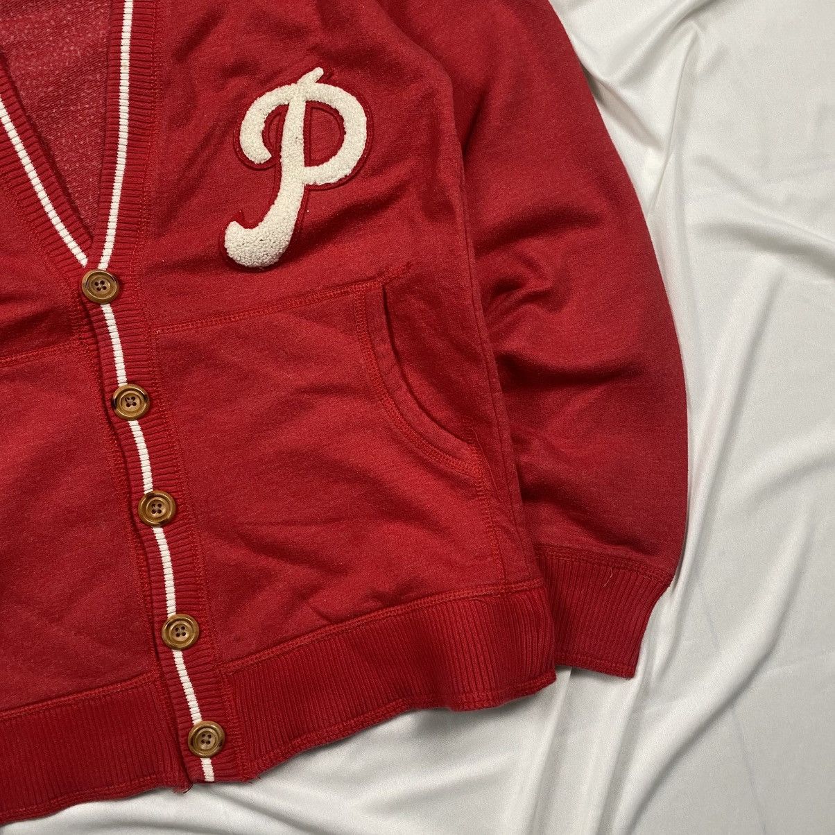 Mitchell & Ness Mitchell&Ness MLB Phillies Jumper Cardigan Sweaters Size S / US 4 / IT 40 - 3 Thumbnail
