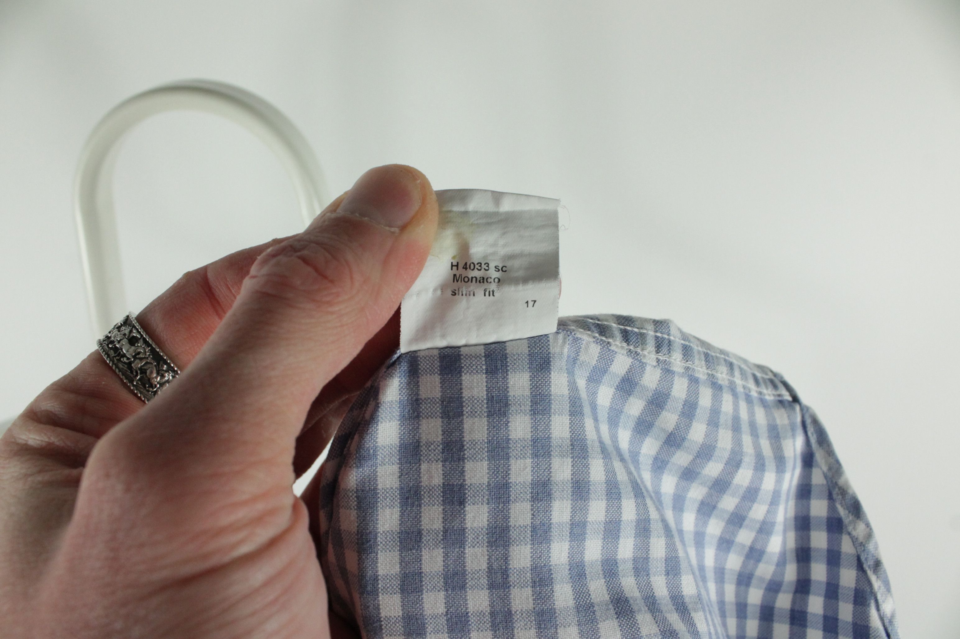 Suitsupply Suitsupply Monaco Cotton Two Ply Slim Fit Check Formal Shirt Size US L / EU 52-54 / 3 - 8 Thumbnail
