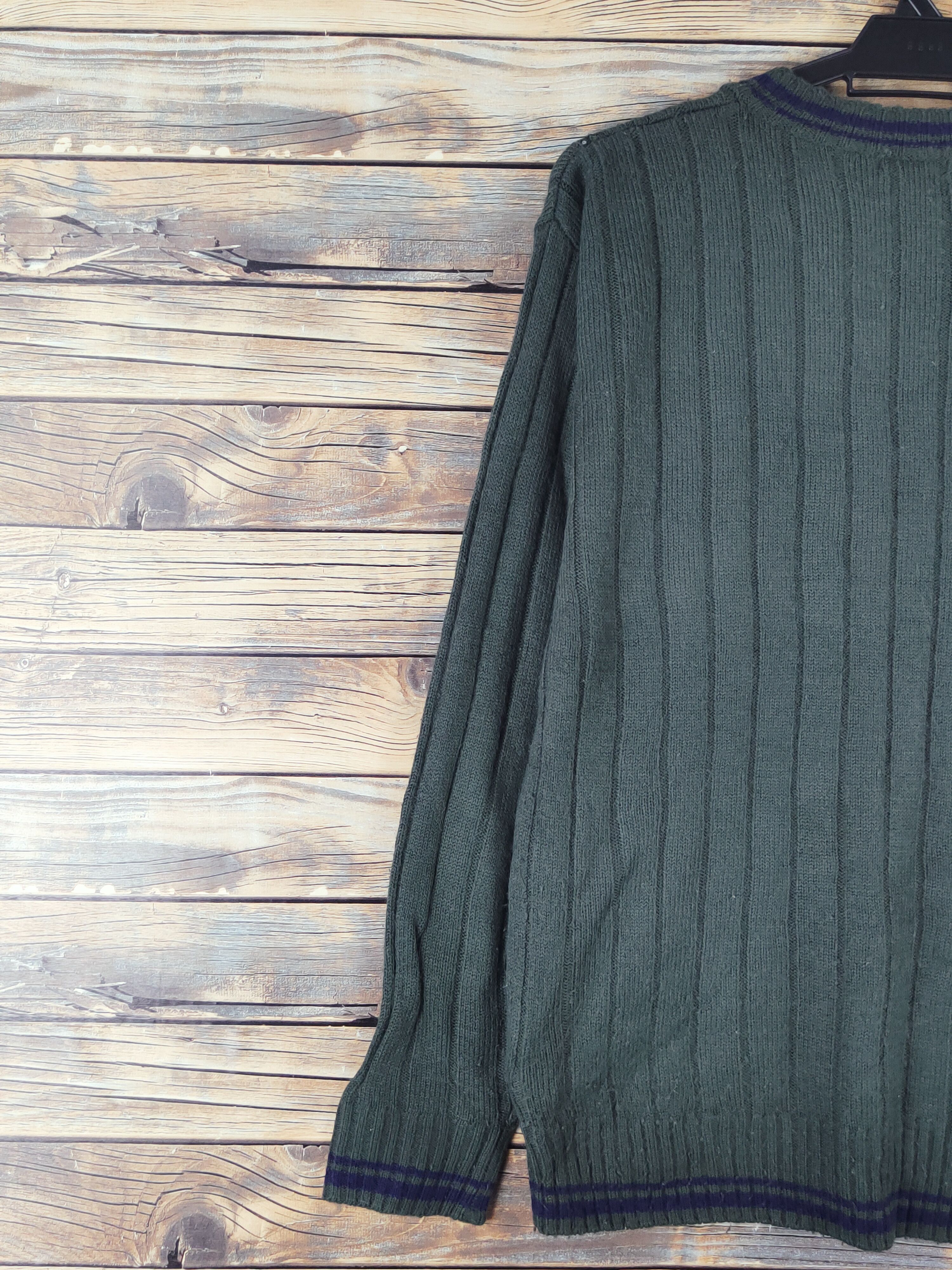 Aran Isles Knitwear Uniqlo Dark Green Knitwear Sweatshirts #W1761 Size US M / EU 48-50 / 2 - 8 Thumbnail
