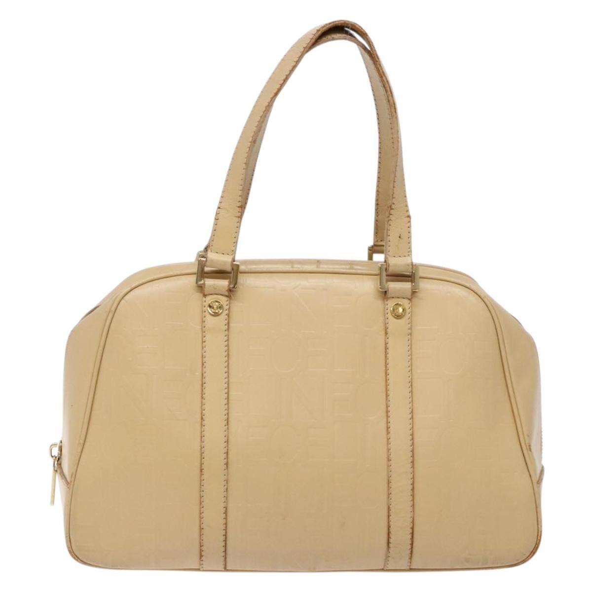 Celine CELINE Hand Bag Leather Beige Gold Size ONE SIZE - 2 Thumbnail