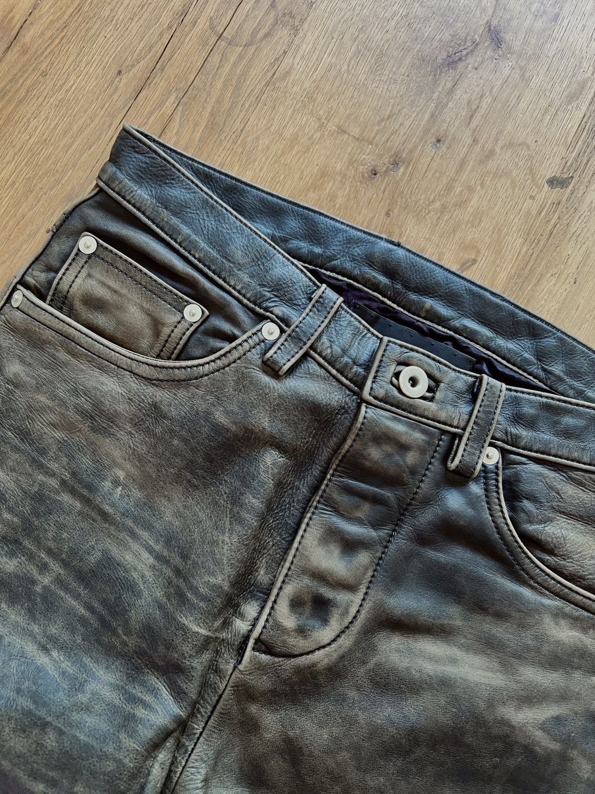 Vintage Leather Pants Size US 30 / EU 46 - 3 Thumbnail
