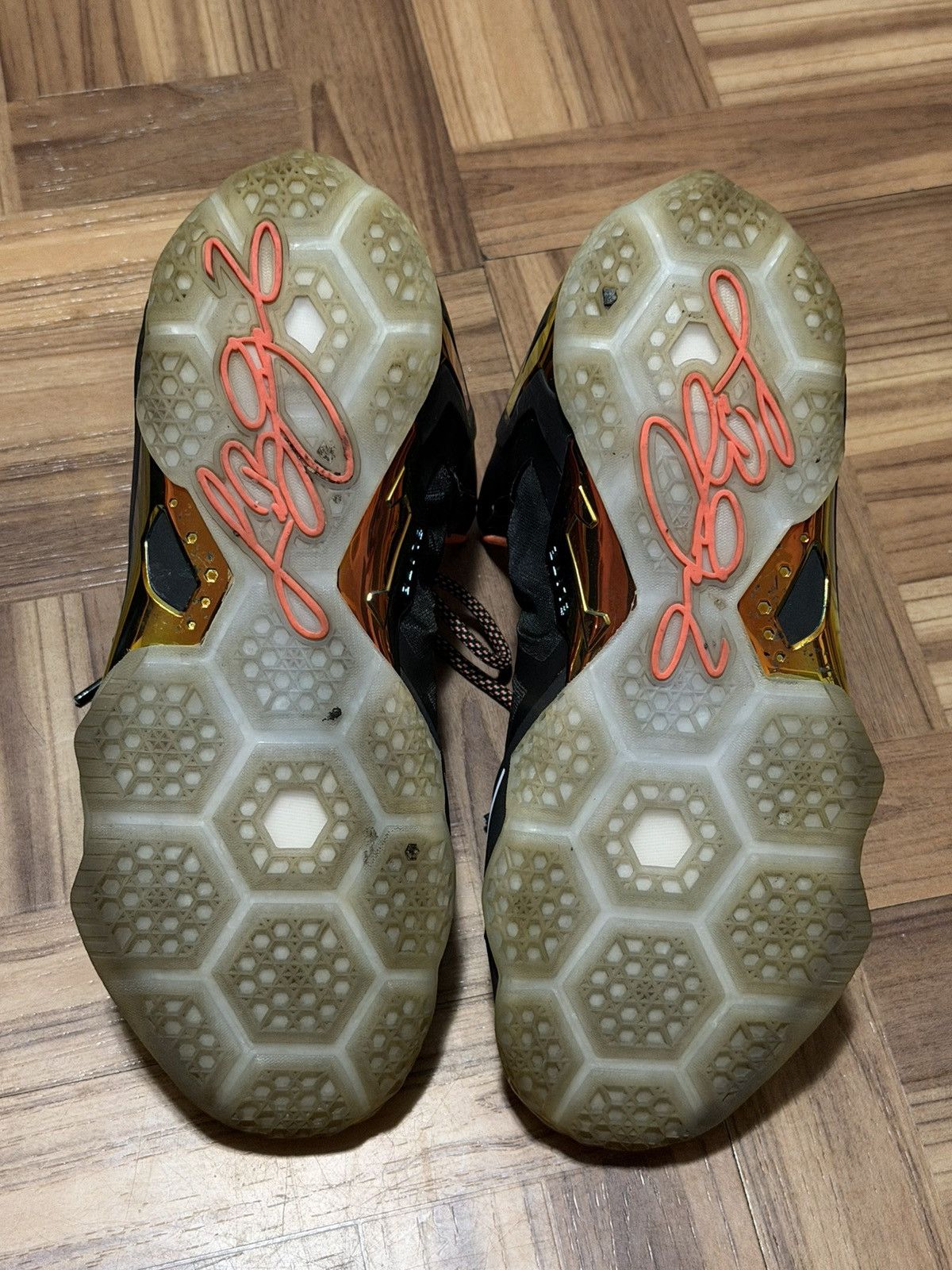 Nike Nike LeBron 11 Elite Black Gold Size US 10.5 / EU 43-44 - 5 Thumbnail
