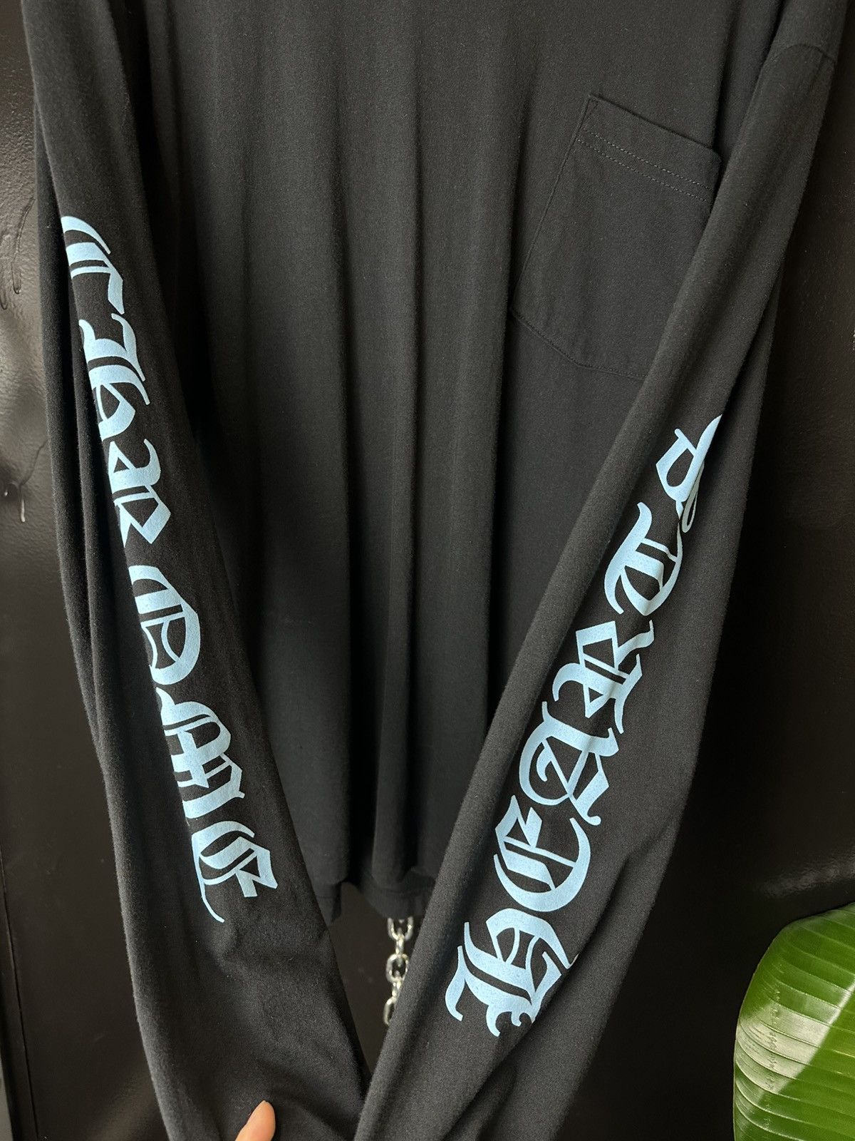 Chrome Hearts Chrome Hearts Neck Script Logo Long Sleeve Tee Size US XL / EU 56 / 4 - 4 Thumbnail