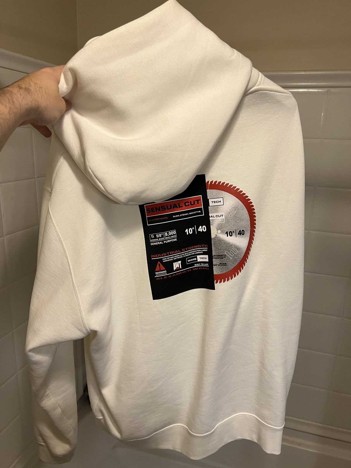 Alexander Wang White hoodie Size US XL / EU 56 / 4 - 5 Thumbnail