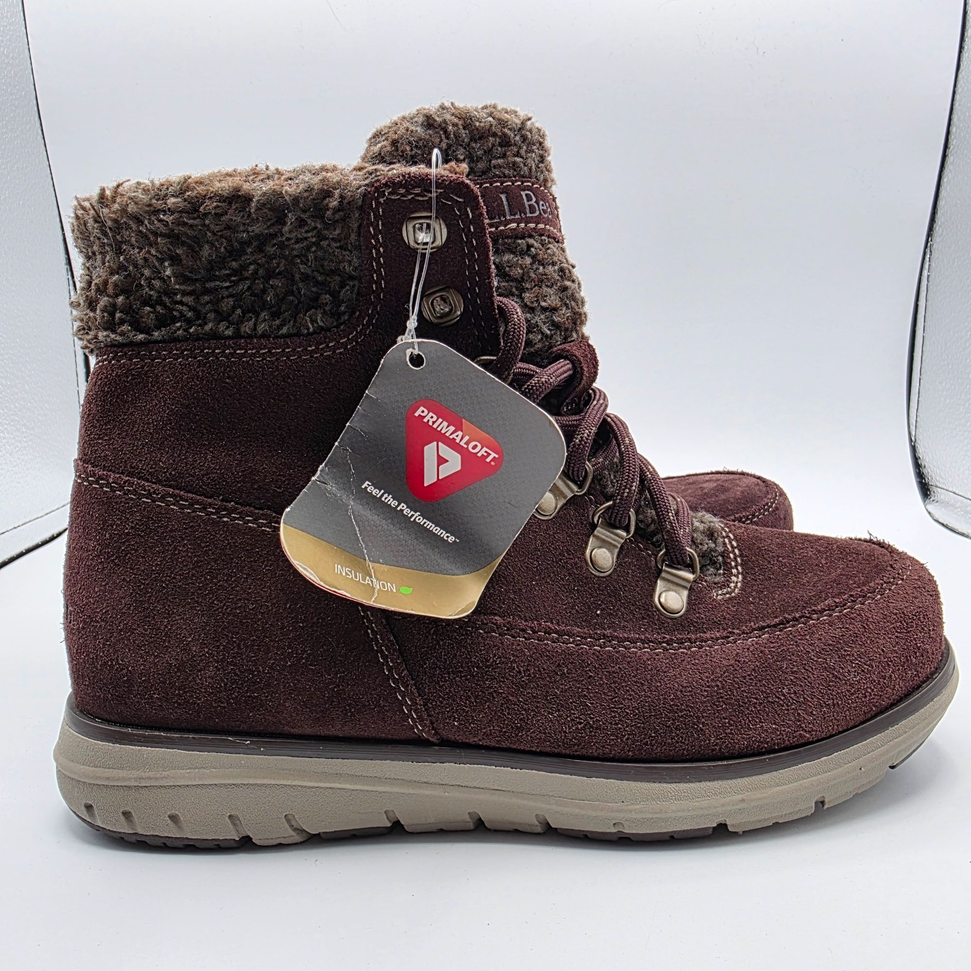 L.L. Bean LL Bean Mountain Lodge Womens Size 6 Brown Boots Fleece Coll Size US 6 / IT 36 - 12 Thumbnail