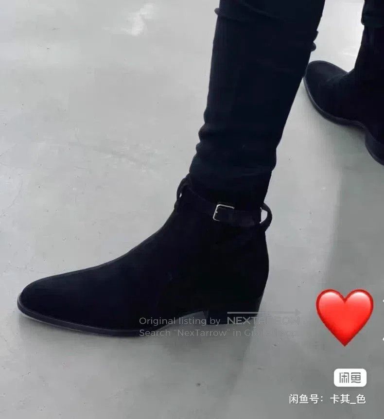 Saint Laurent Paris Saint Laurent Paris Suede Buckle Boots Size US 9 / EU 42 - 2 Thumbnail