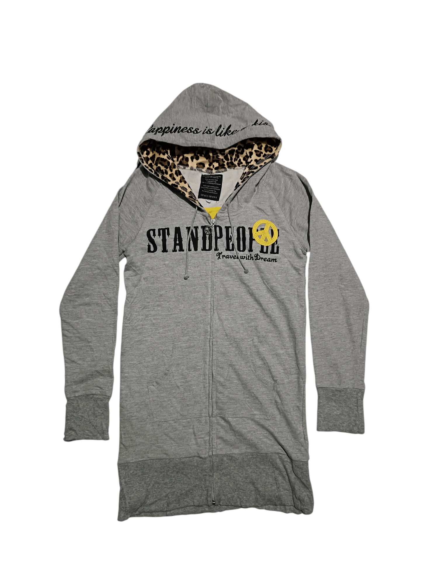 Japanese Brand Japanese Brand Sweater Zip Up Hoodie Leopard Poem Size M / US 6-8 / IT 42-44 - 6 Thumbnail