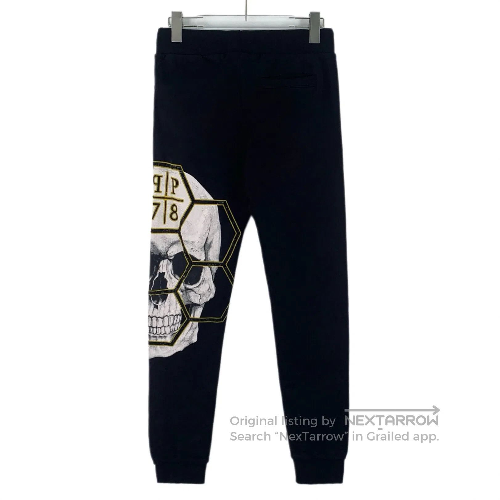 Philipp Plein Philipp Plein size S Black cotton casual long pants with s Size US 27 - 2 Thumbnail