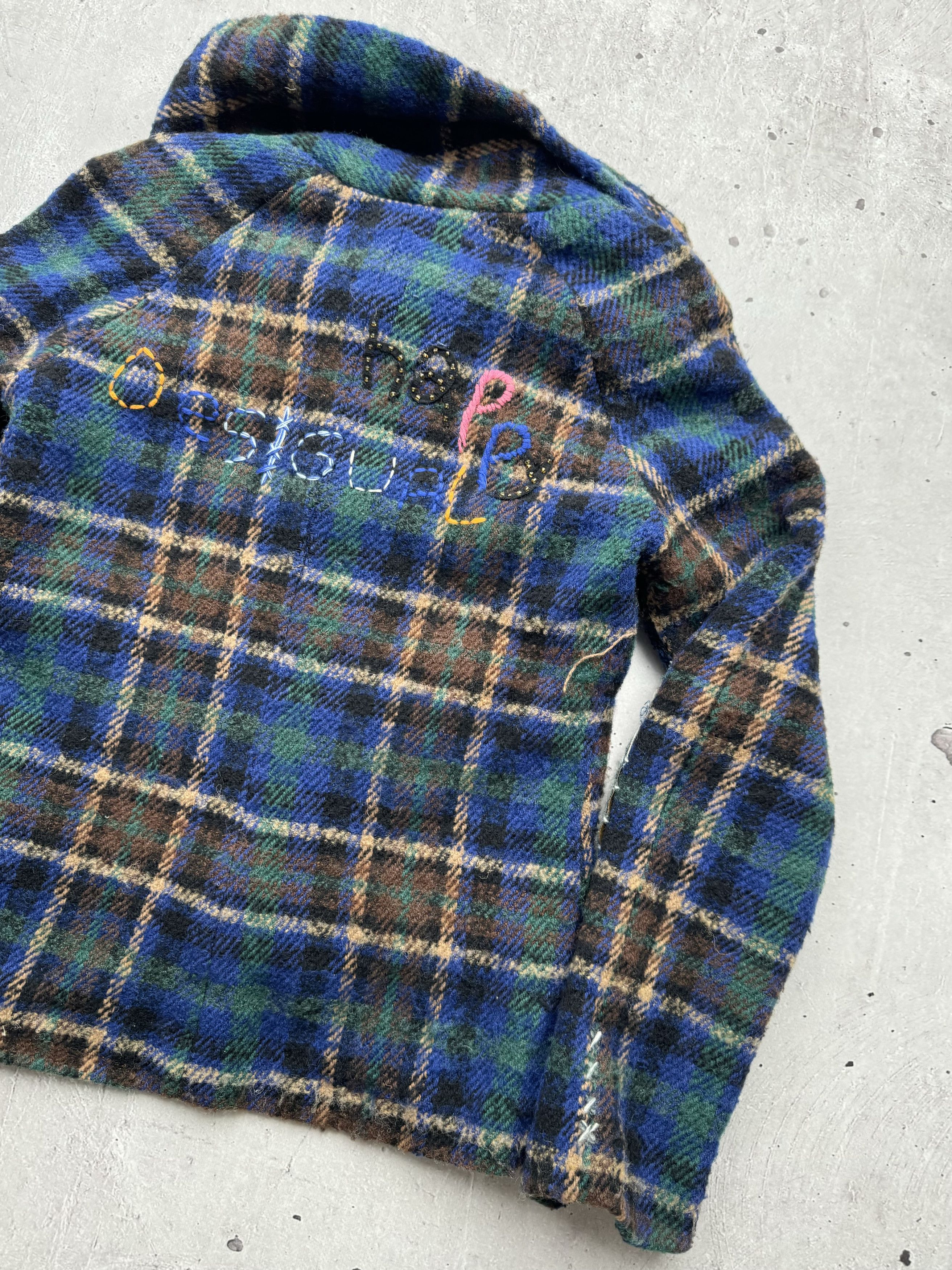 Desigual × Vintage Desigual Vintage Asymmetrical Wool Jacket Size S / US 4 / IT 40 - 11 Thumbnail