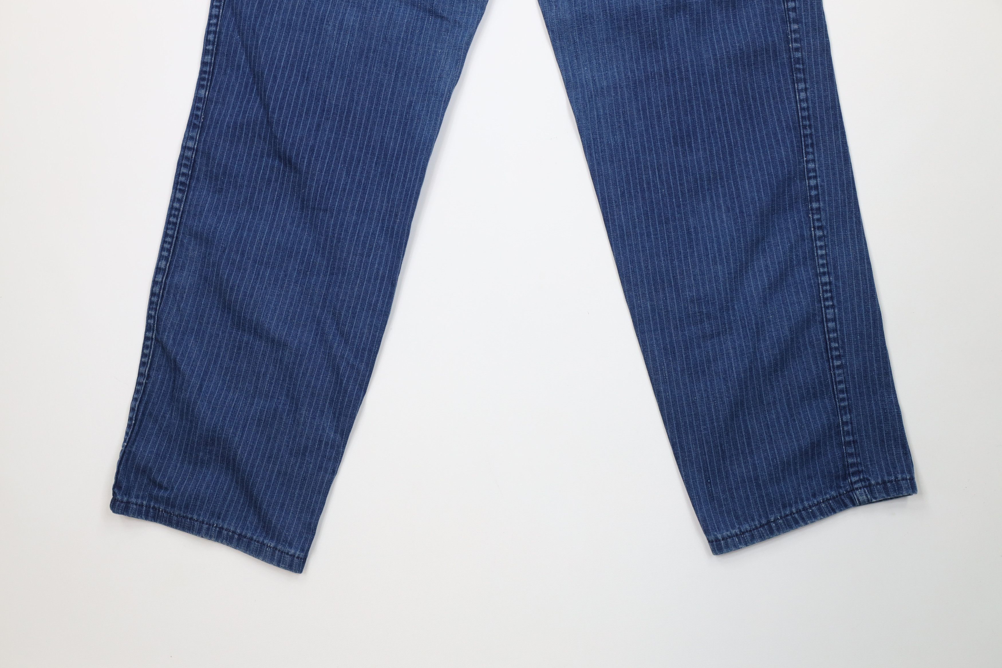 Vintage Vintage 80s 90s Streetwear Striped Straight Leg Jeans USA Size 36" / US 14 / IT 50 - 13 Thumbnail