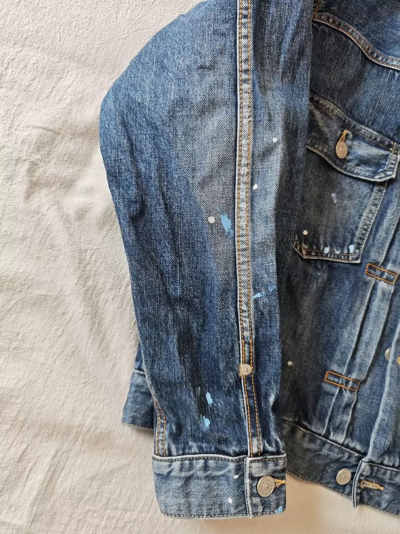 Visvim VISVIM SS 101 DMGD-1010 Splash-wash denim jacket-2506 Size US XL / EU 56 / 4 - 4 Thumbnail