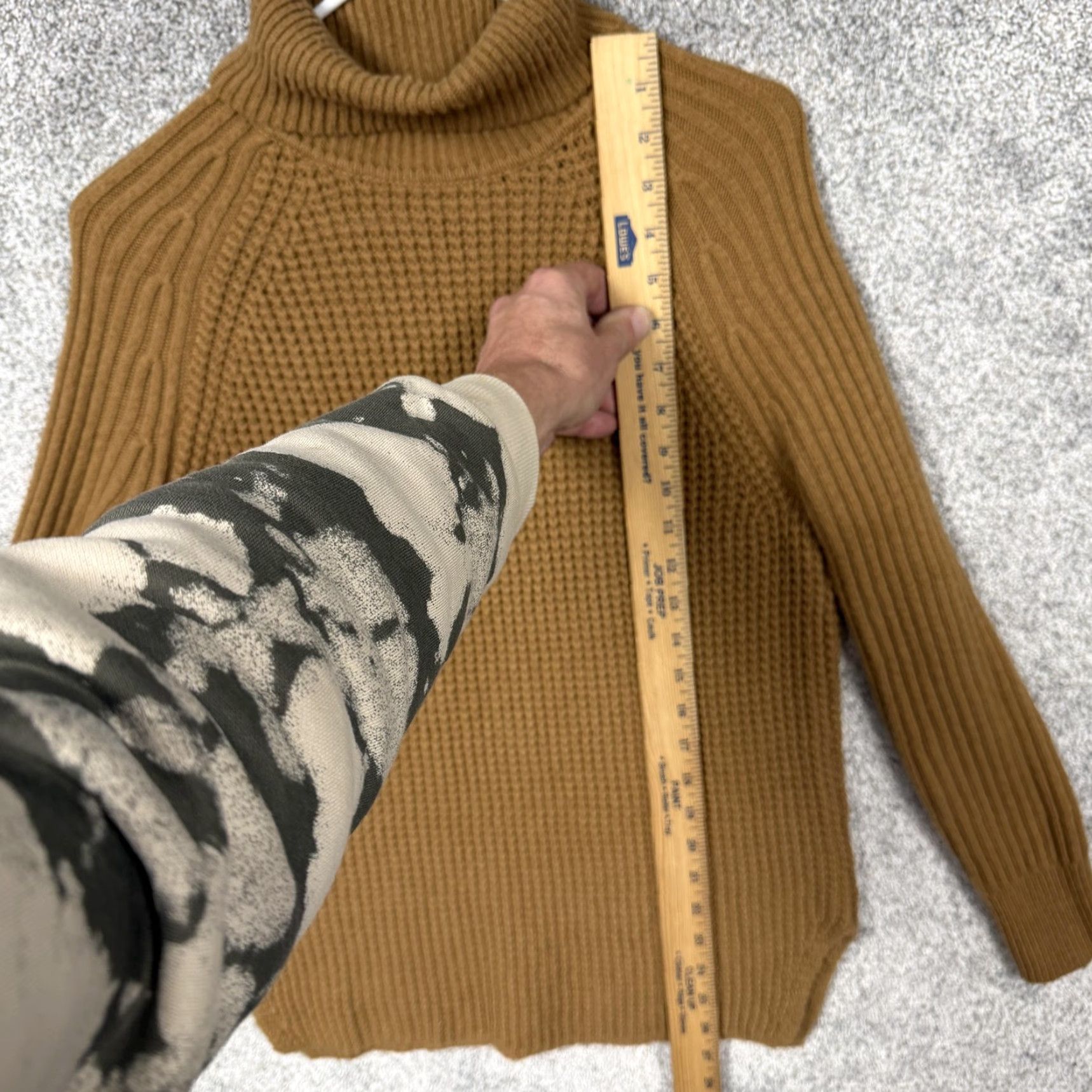 Lord & Taylor Lord & Taylor Sweater M Brown Waffle Knit Turtleneck Preppy Lagenlook Womens Size M / US 6-8 / IT 42-44 - 2 Thumbnail