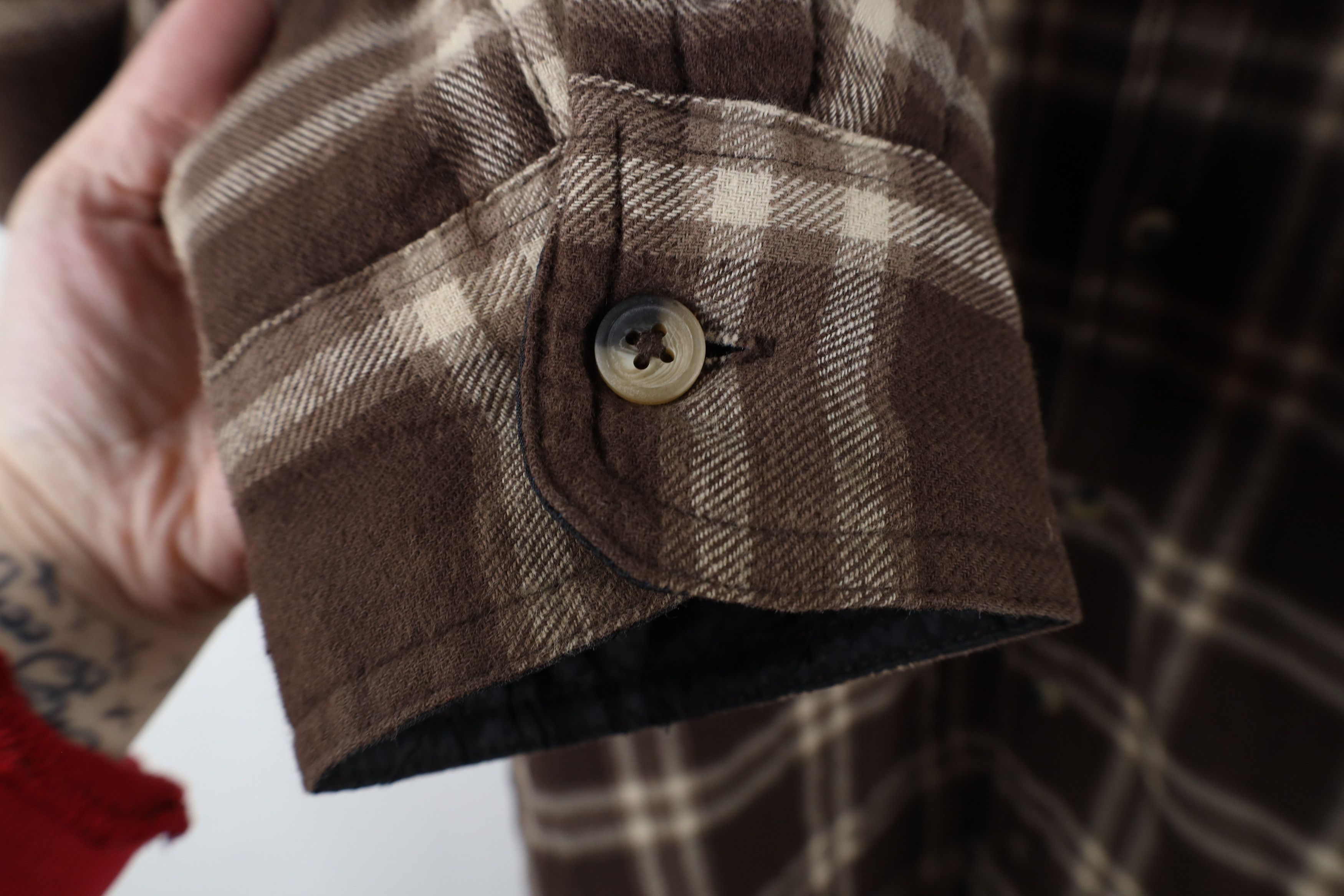 Vintage × Wrangler Vintage Wrangler Lined Flannel Shirt Jacket Jac Shirt Plaid Size US XXL / EU 58 / 5 - 5 Thumbnail