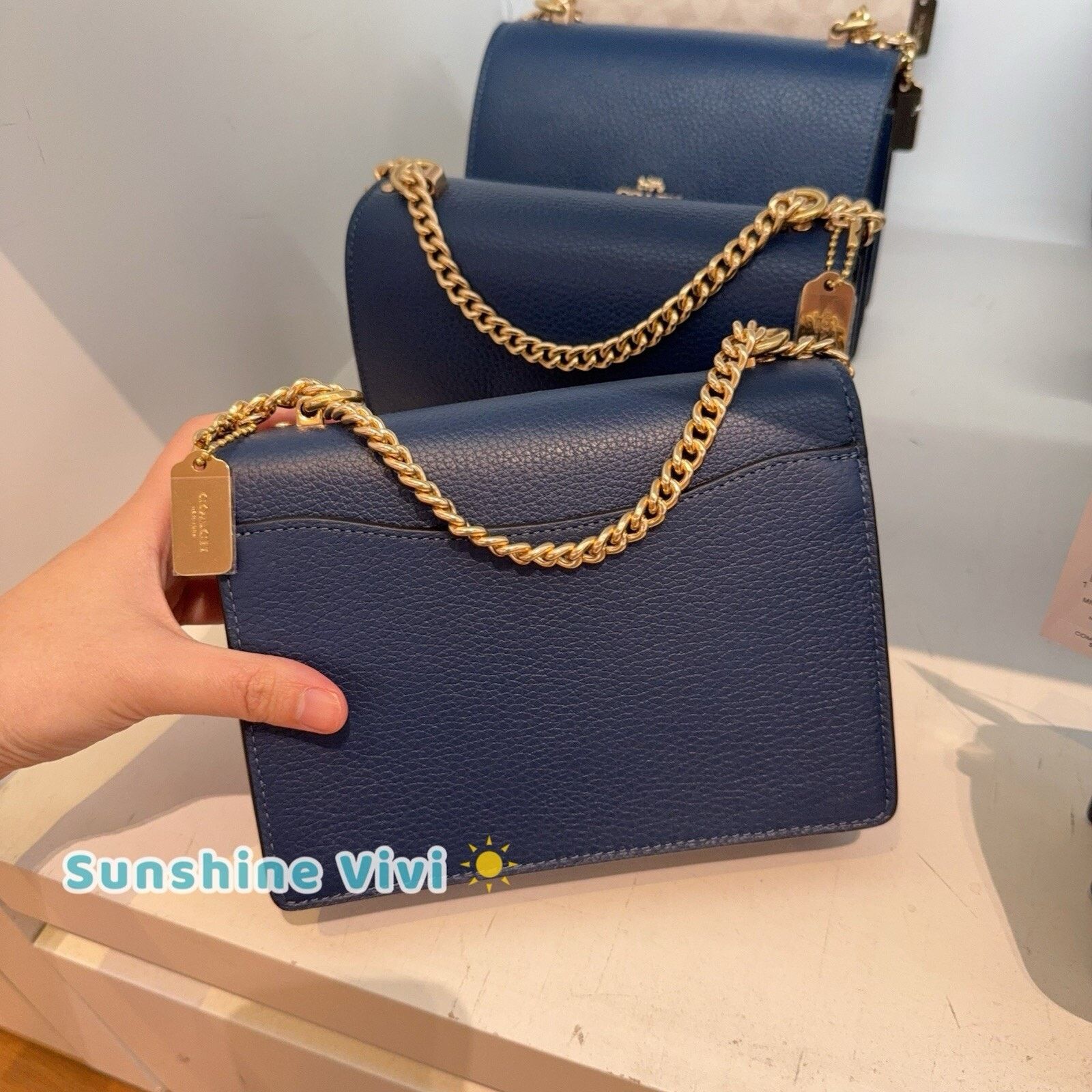 Coach NWT COACH Mini Klare Crossbody Bag CAN19 Deep Blue/Blue Bell Size ONE SIZE - 4 Thumbnail