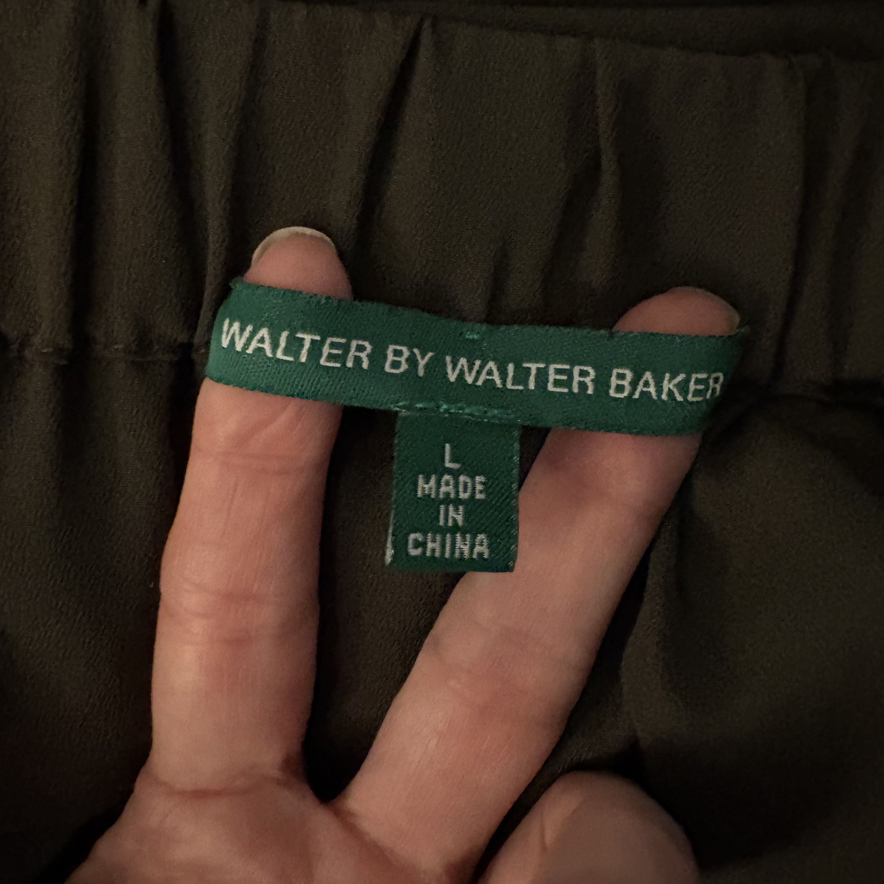 Other Walter by Walter Baker Olive Jumpsuit size L Size 32" / US 10 / IT 46 - 7 Thumbnail