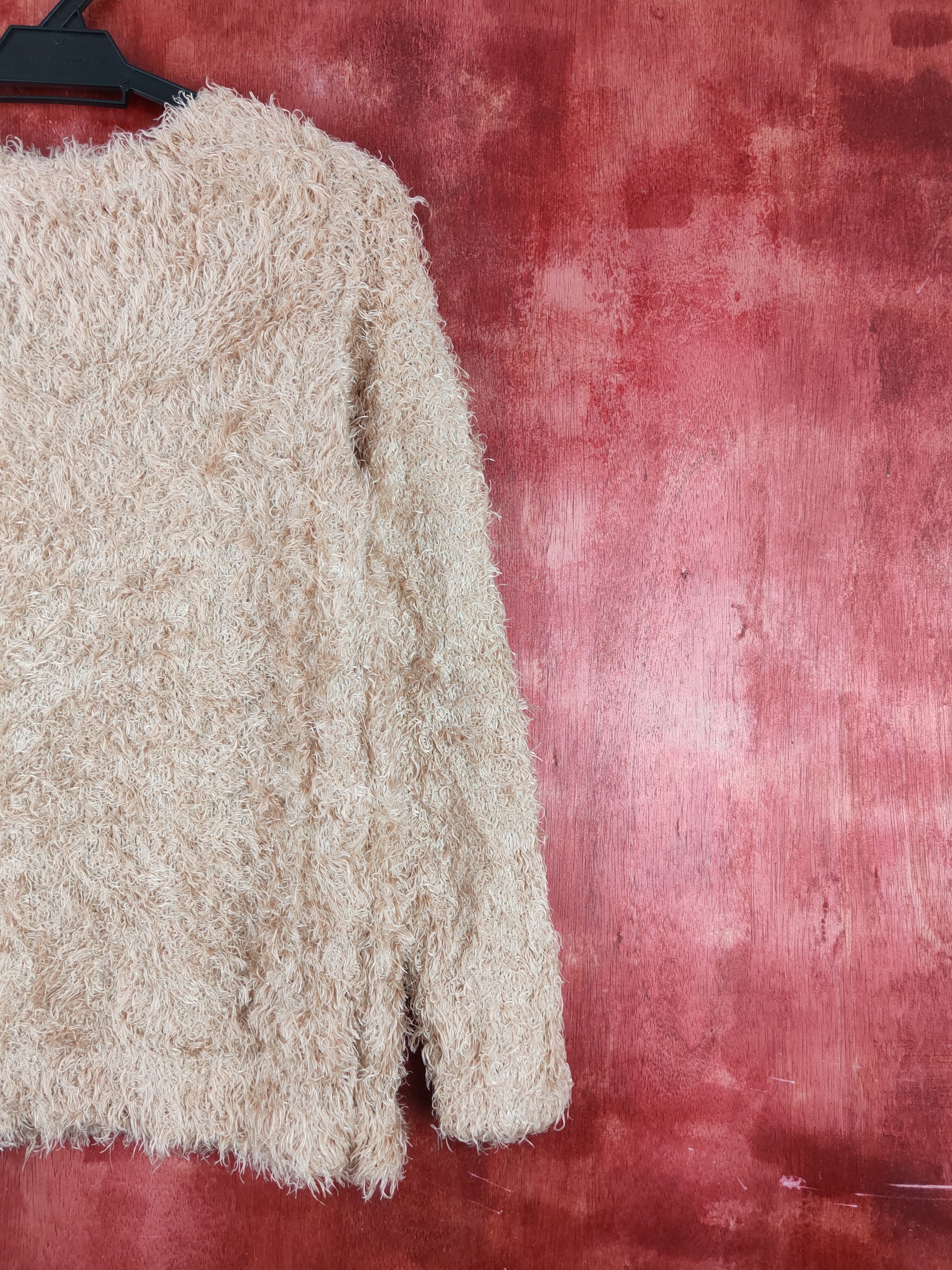 Japanese Brand × Vintage Chocol Raffine Robe Peach Fur Mohair Knitwear #S1917 Size M / US 6-8 / IT 42-44 - 9 Thumbnail
