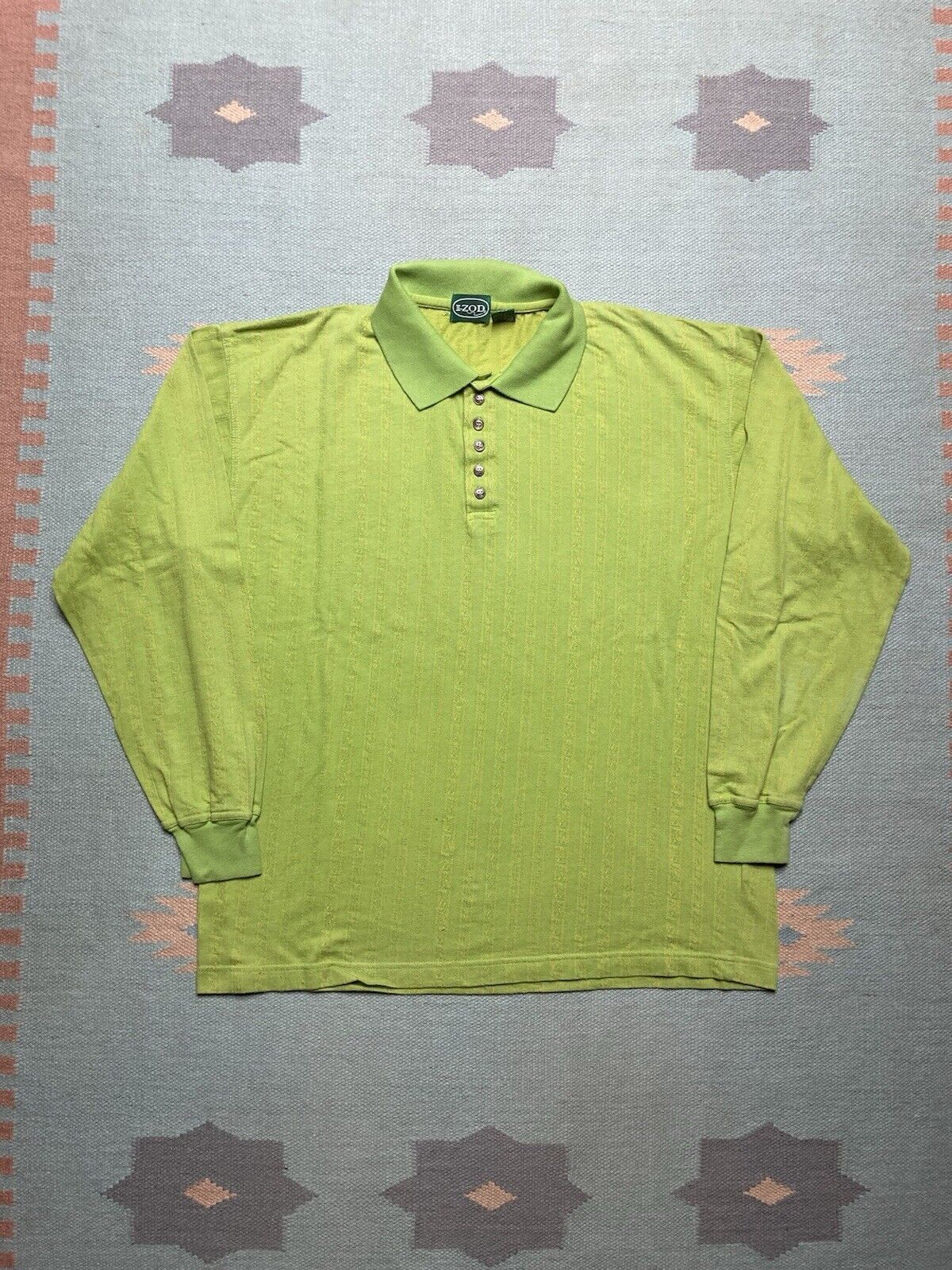 Izod × Vintage Vintage Izod polo shirt cotton nylon knit soft 80s large Size US L / EU 52-54 / 3 - 1 Thumbnail