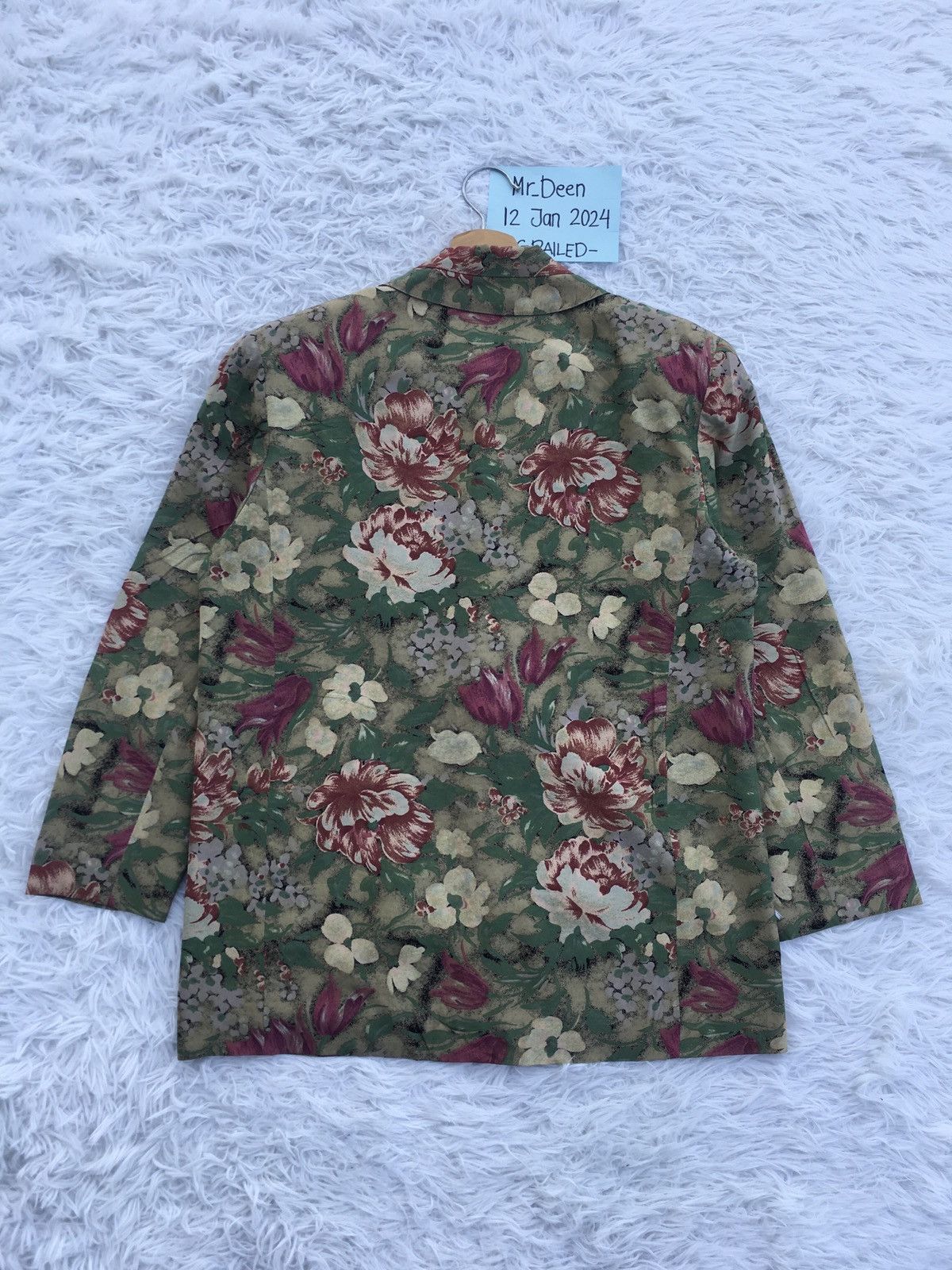 Balenciaga Rare Vintage 90s Balenciaga Florals Print Blazer Size M / US 6-8 / IT 42-44 - 22 Thumbnail