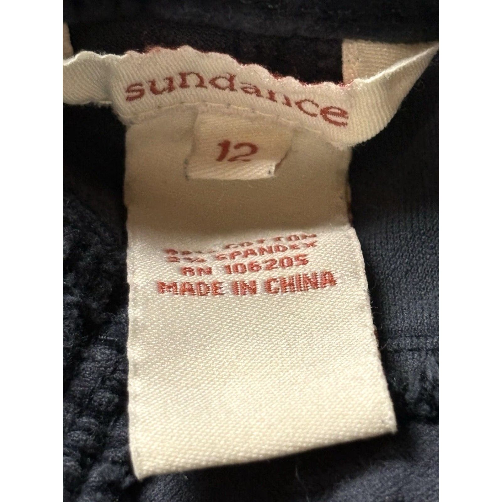 Vintage VINTAGE Sundance Velvet Straight Leg Pants Women's 12 Navy Blue Stretch Size 34" / US 12 / IT 48 - 5 Thumbnail