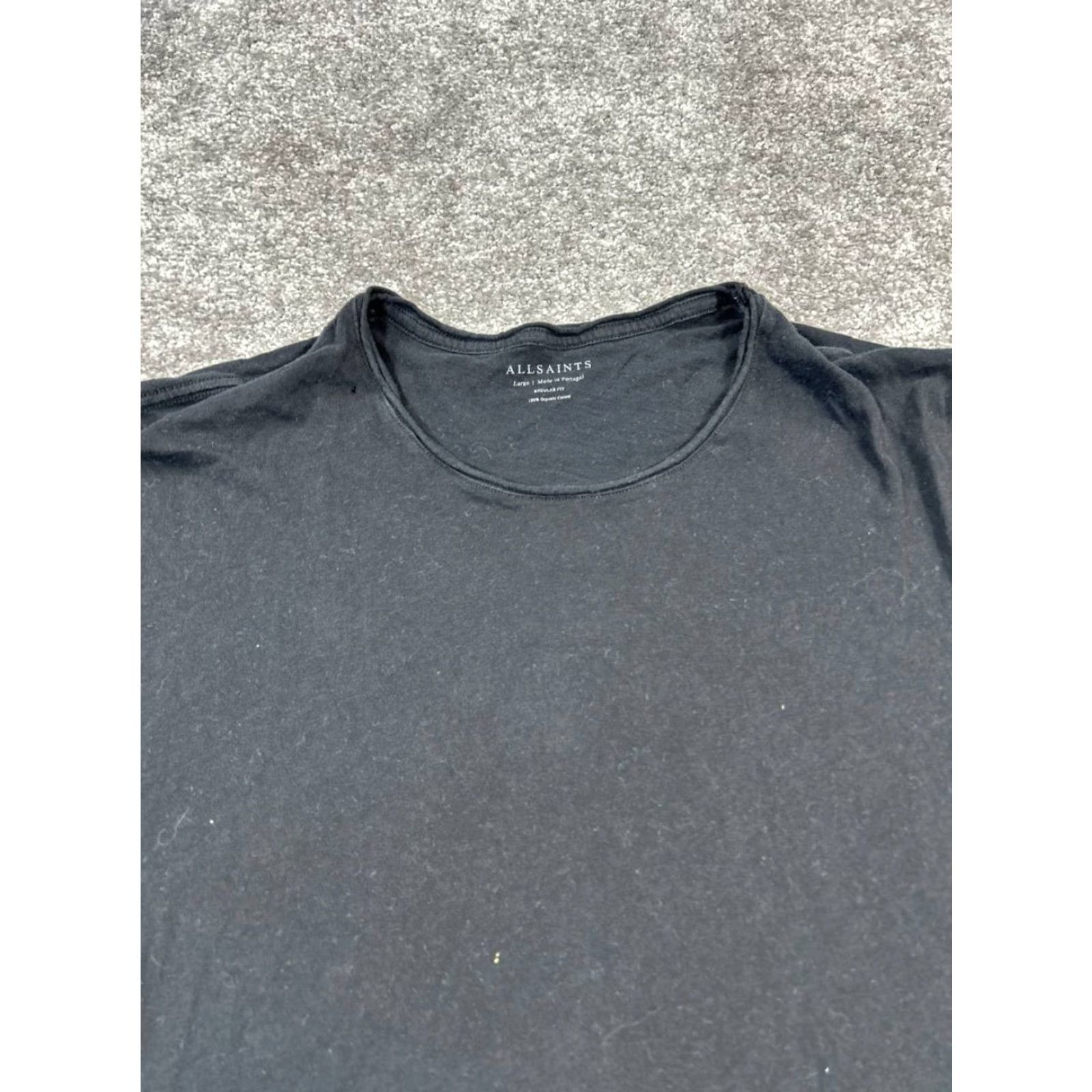 Allsaints Allsaints Shirt Womens L Black Cotton Pullover T-Shirt Size L / US 10 / IT 46 - 2 Thumbnail