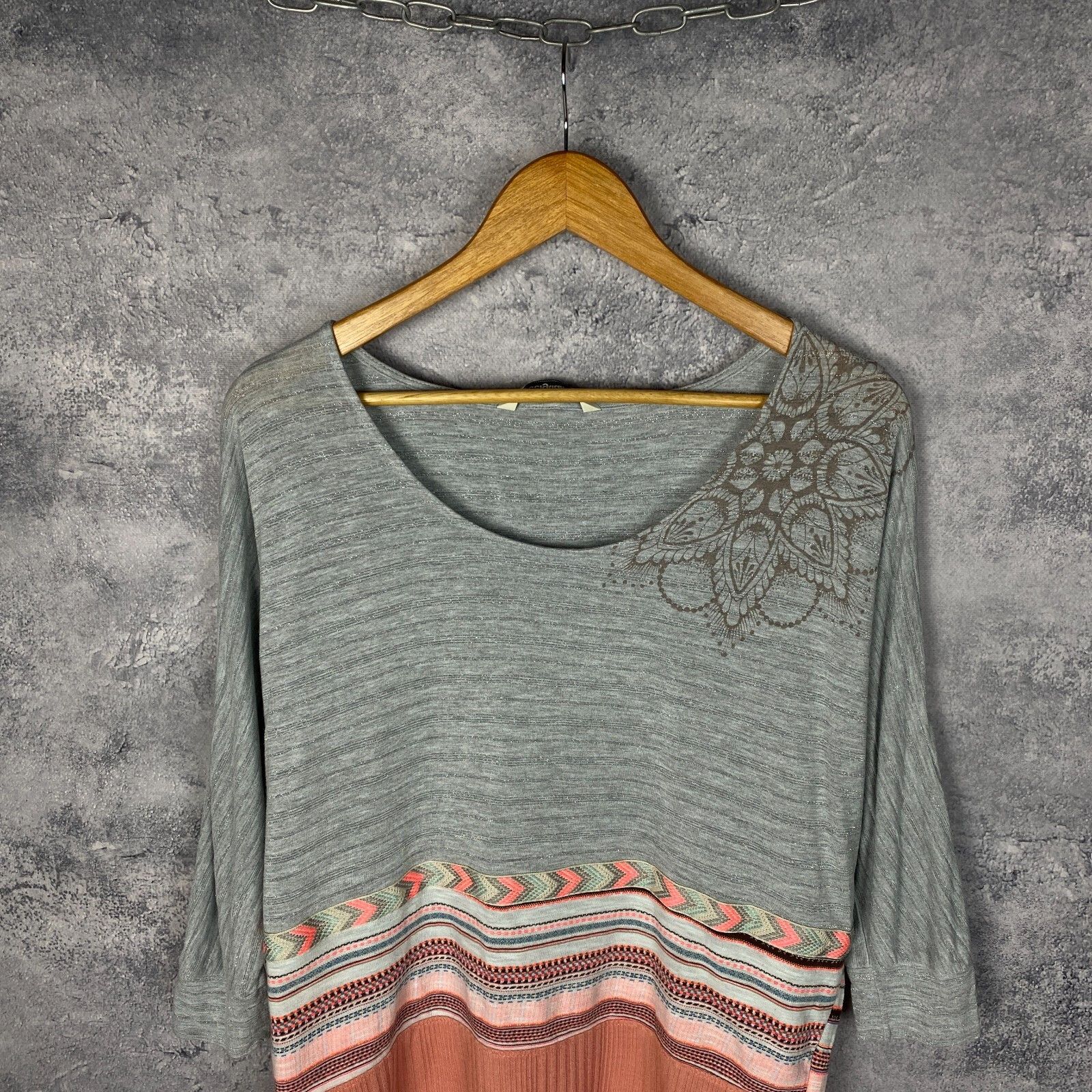 Desigual Desigual Blouse Women's Size M Multicolor Long Sleeve ` Size M / US 6-8 / IT 42-44 - 2 Thumbnail