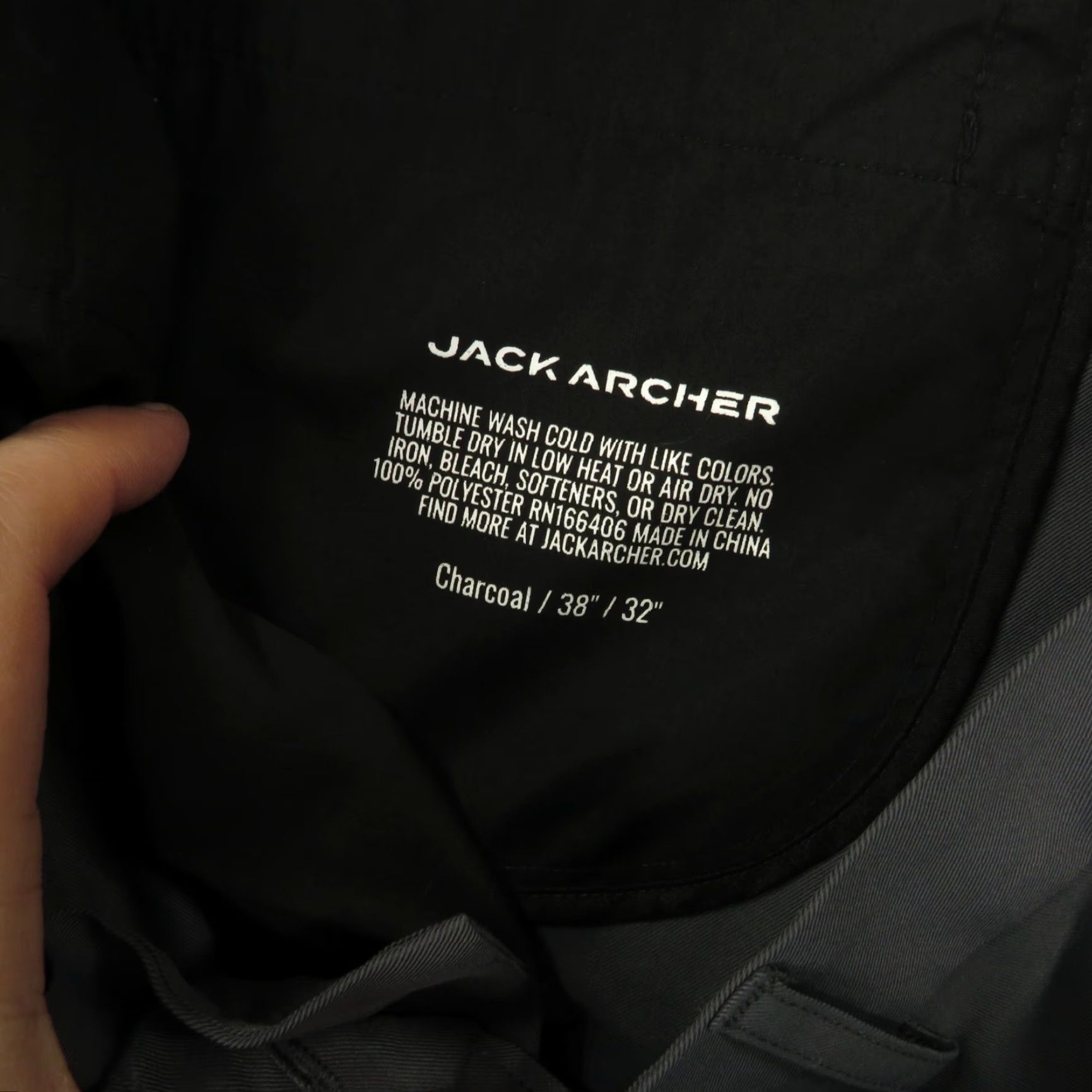 Vintage Jack Archer Jetsetter Pants 38x32 Charcoal Grey Tech Performance Travel Trousers Size US 38 / EU 54 - 6 Thumbnail
